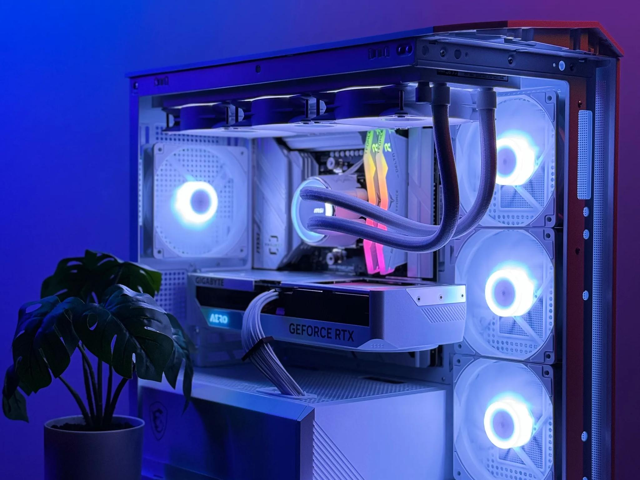 Almost Heaven II 🪽🪽 Aero 4070 SUPER OC ☀️ AMD Ryzen 7600X 🌙32GB RAM DDR5 ✨1TB m.2 📖 White Build