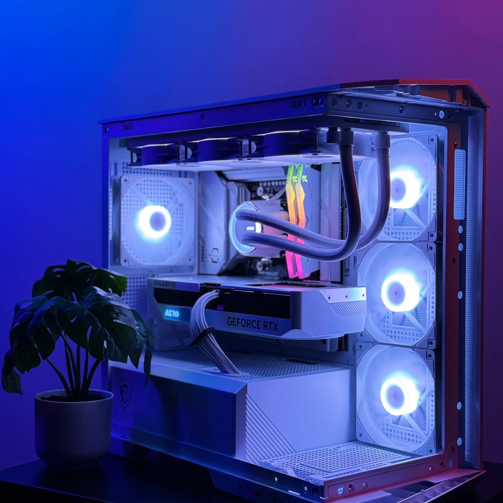 Almost Heaven II 🪽🪽 Aero 4070 SUPER OC ☀️ AMD Ryzen 7600X 🌙32GB RAM DDR5 ✨1TB m.2 📖 White Build