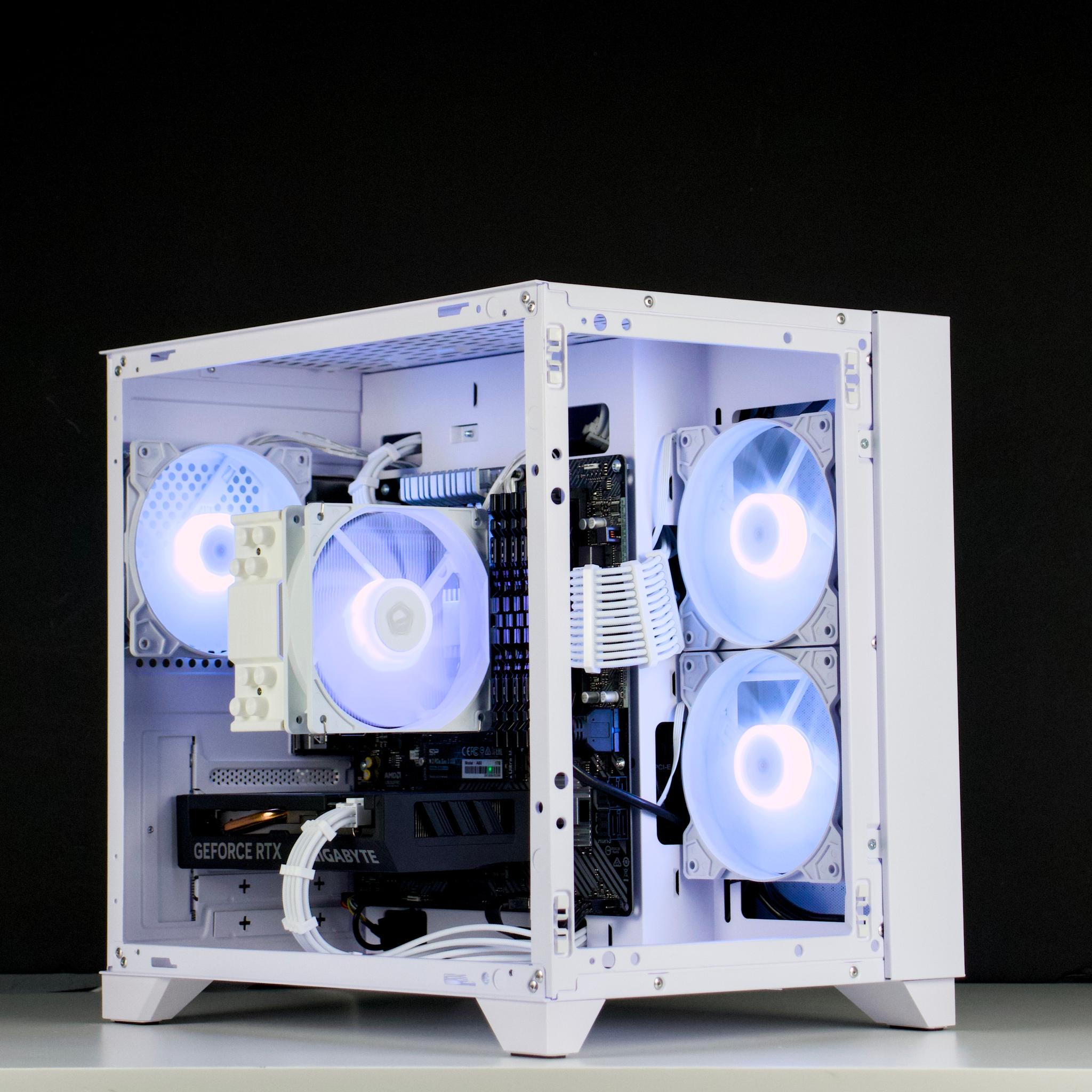 🧊❄️🧊 White Gaming PC – RTX 4060 , Ryzen 5 3600, 32GB RAM, 1TB SSD - WiFi, BlueTooth 🧊❄️🧊