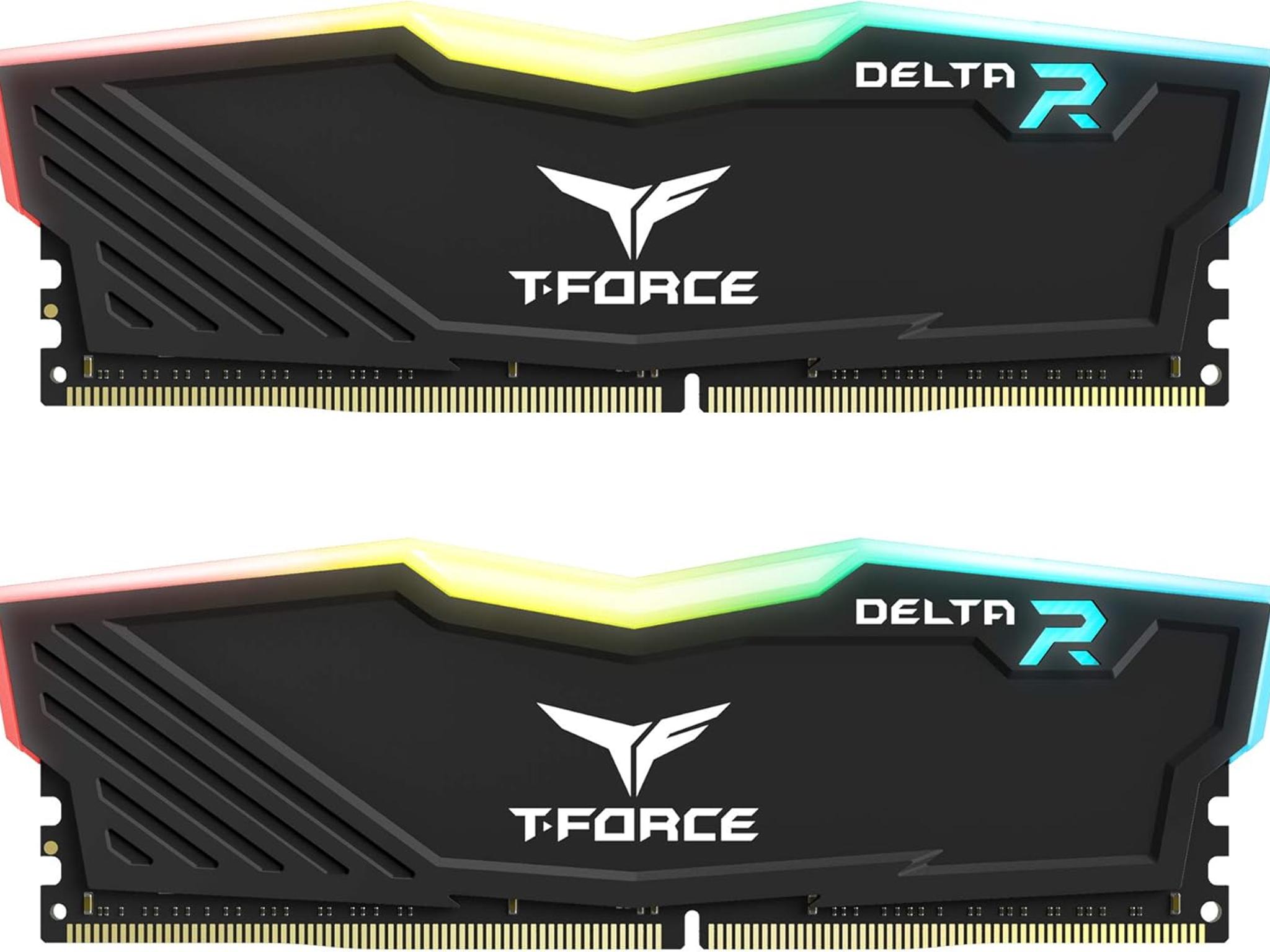 BNIB DDR4 16GB (2x8GB) 3200MHz CL16 RAM T-Force Delta RGB Black
