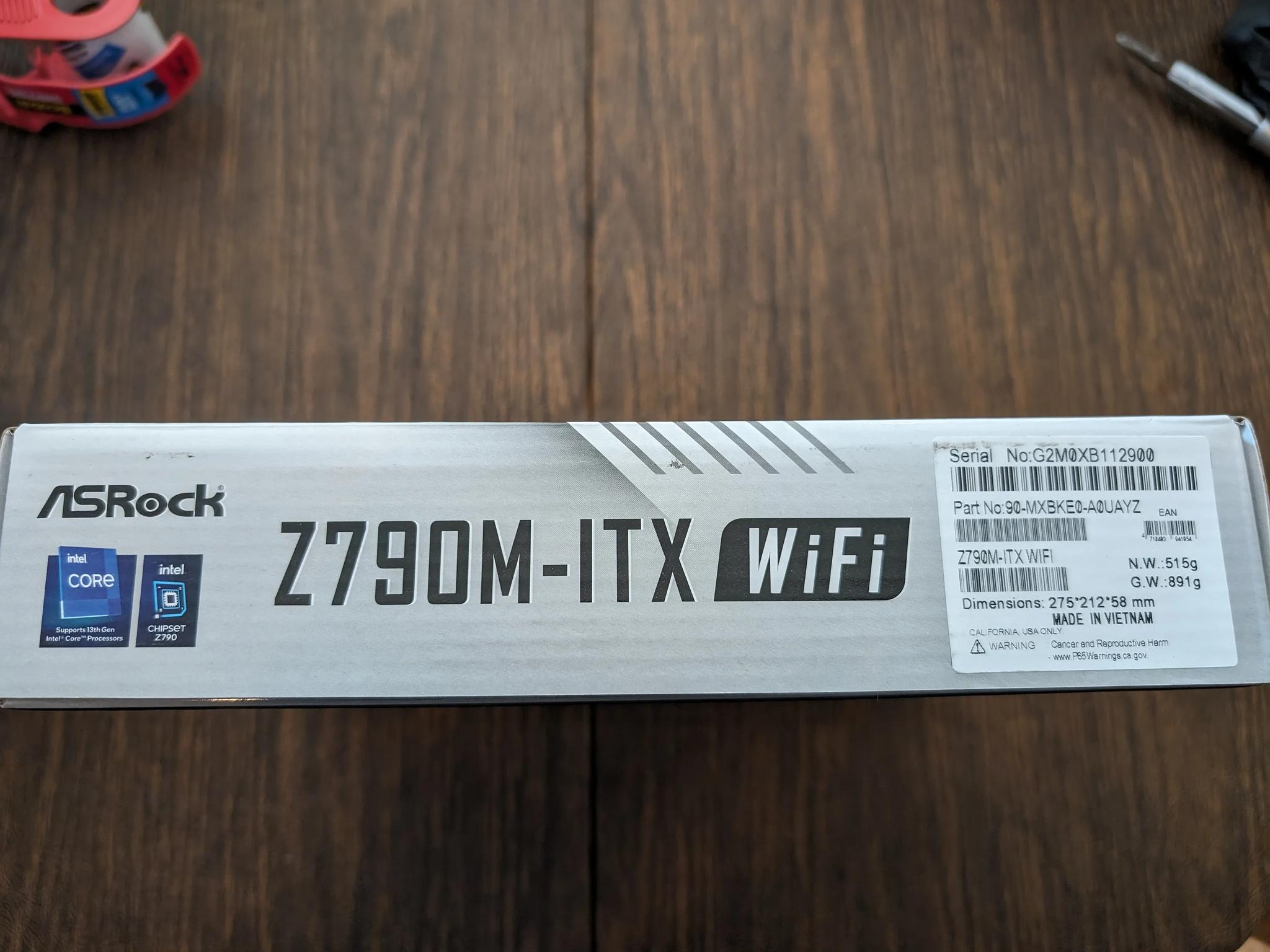 Asrock Z790M-ITX WiFi Motherboard - NEW