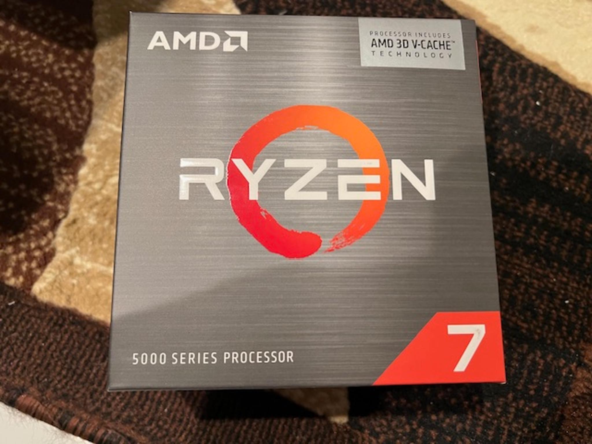 AMD Ryzen 7 5800X3D Vermeer 3.4GHz 8-Core AM4 Boxed Processor Cooler Not Included