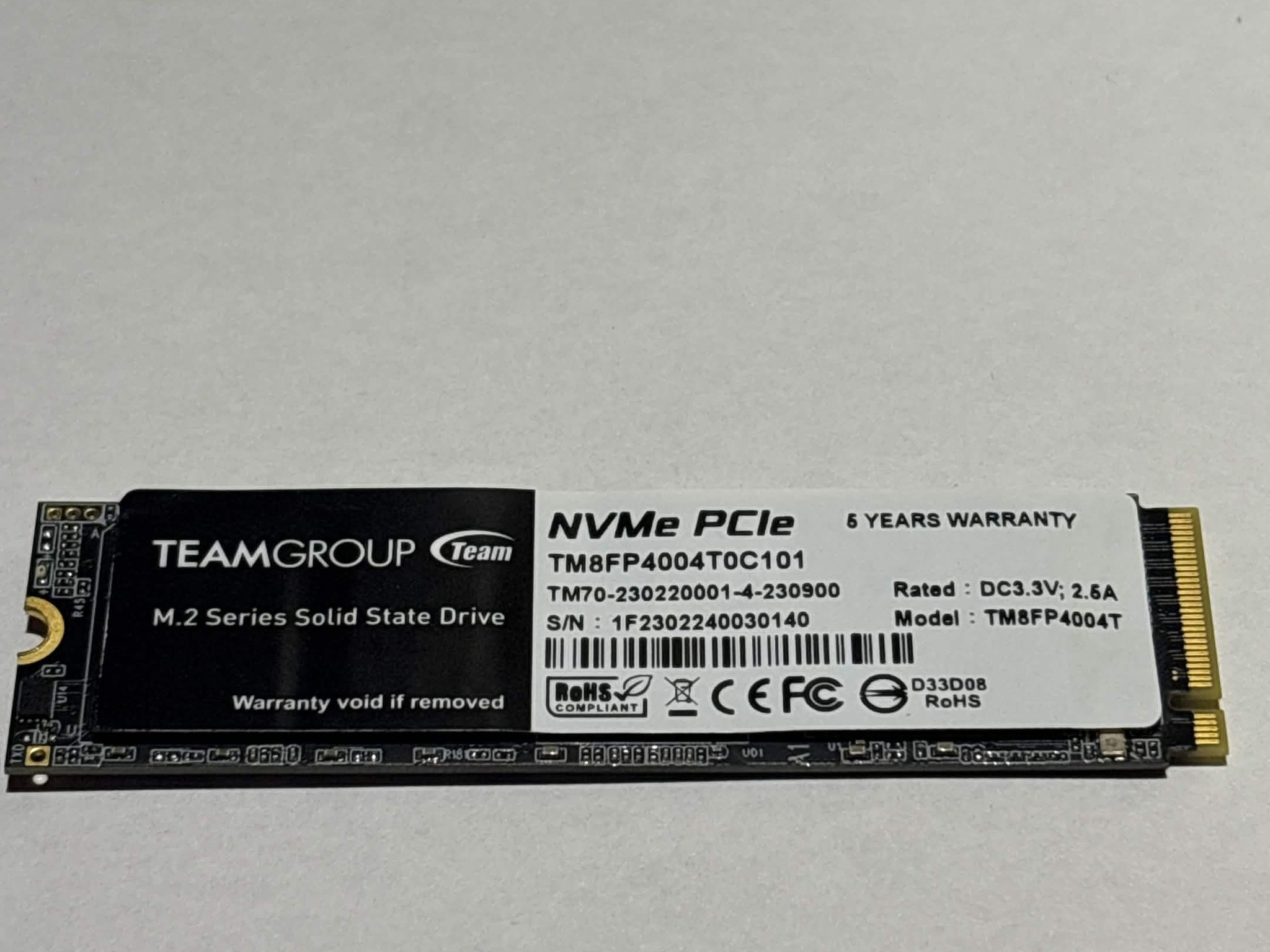 TEAMGROUP MP44 4TB PCIe Gen4 NVMe M.2 SSD | Tested Working