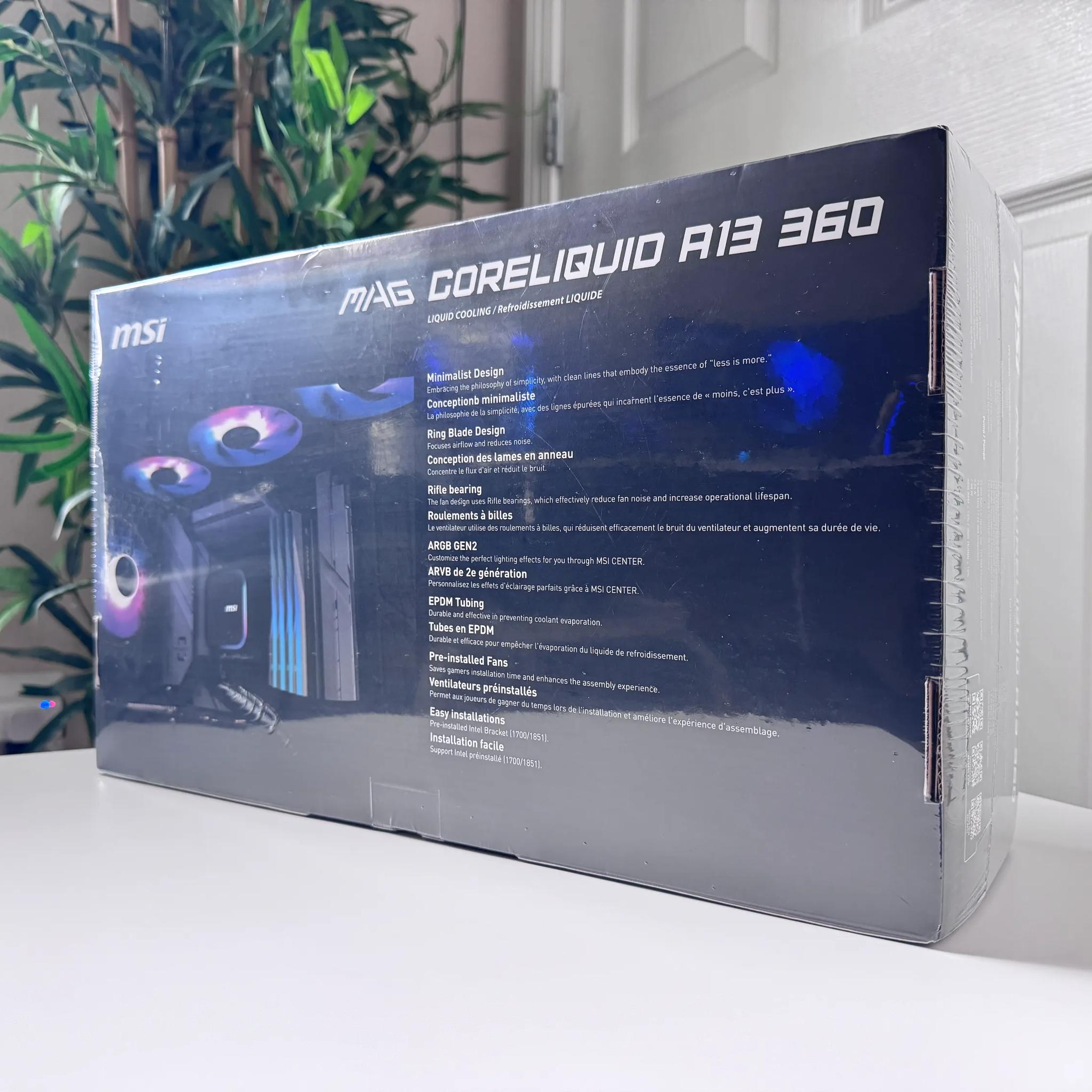MSI MAG Coreliquid A13 360 Liquid CPU Cooler (Black)