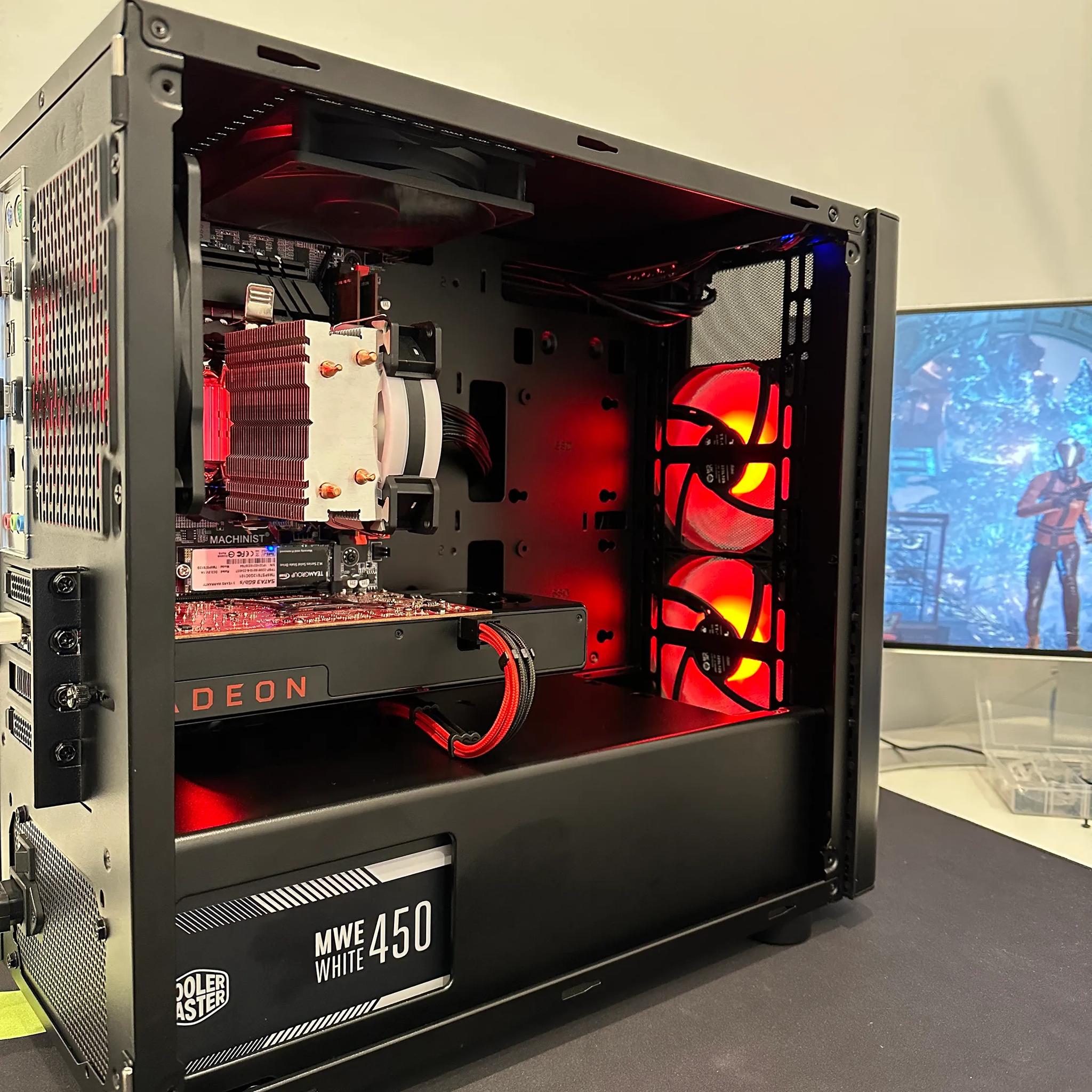 🟥Starter Gaming PC🟥- Intel Xeon 2640 V3 8 Cores-AMD RX 580 4GB-16GB DDR4 RAM-512GB NVME
