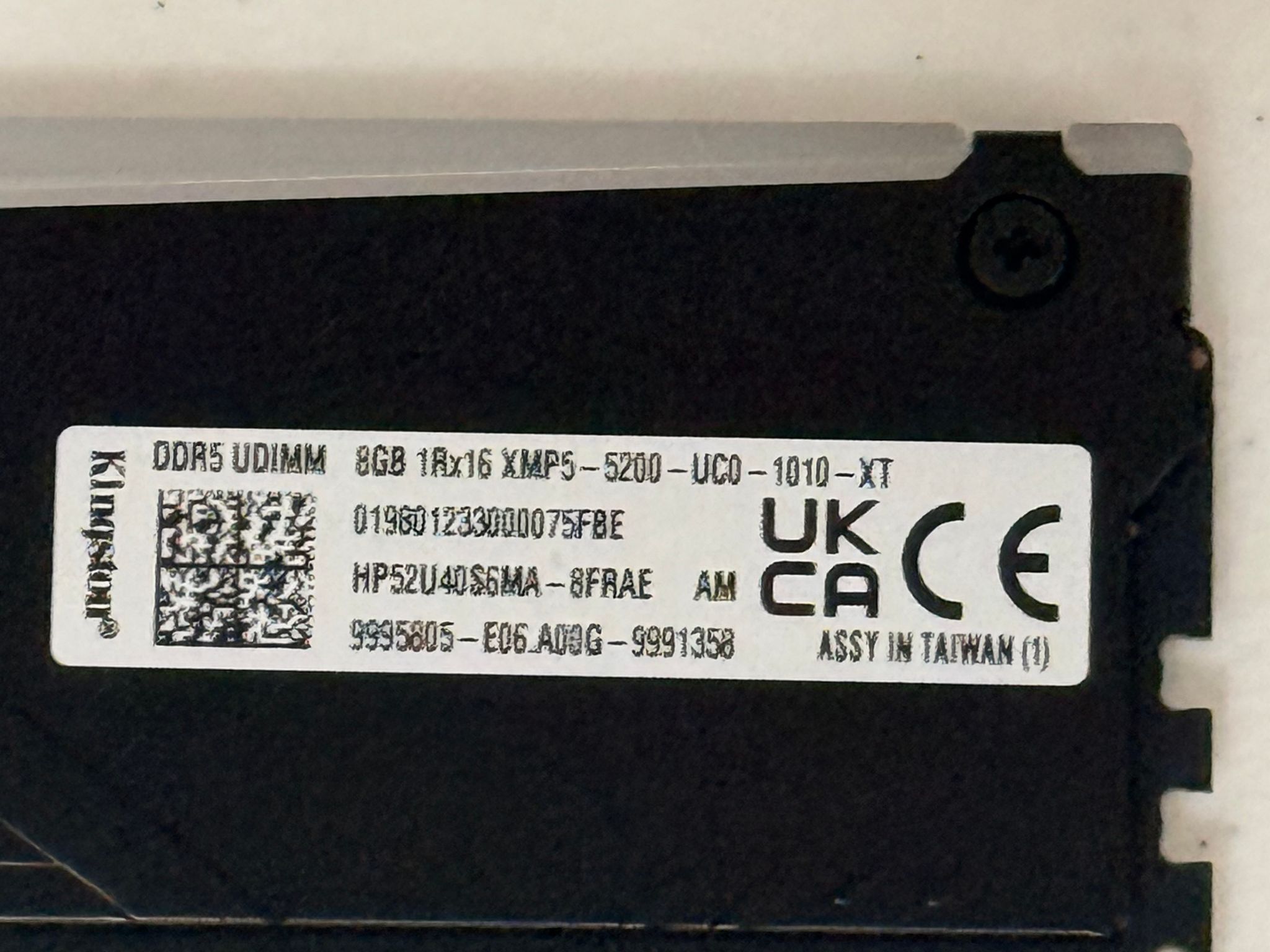 Kingston Fury 16gb DDR5 2x8