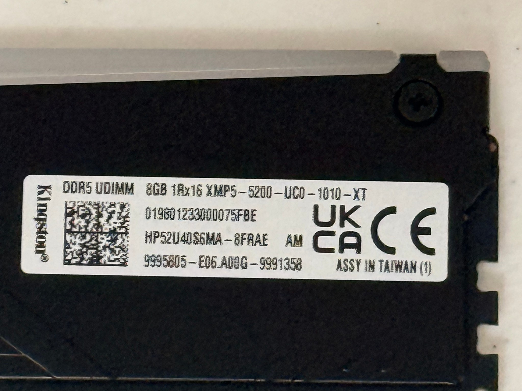 Kingston Fury 16gb DDR5 2x8