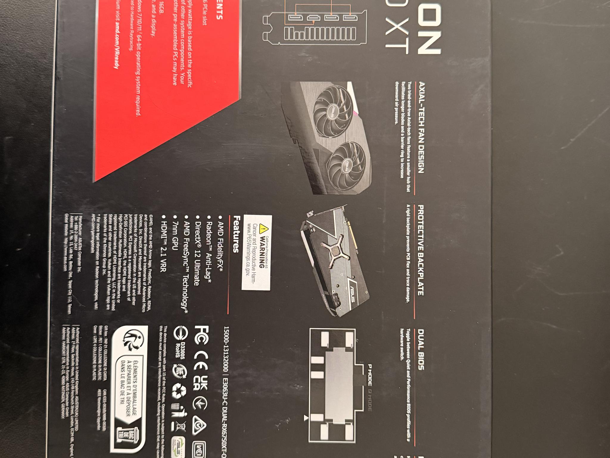 Asus DUAL OC Radeon RX 6750 XT