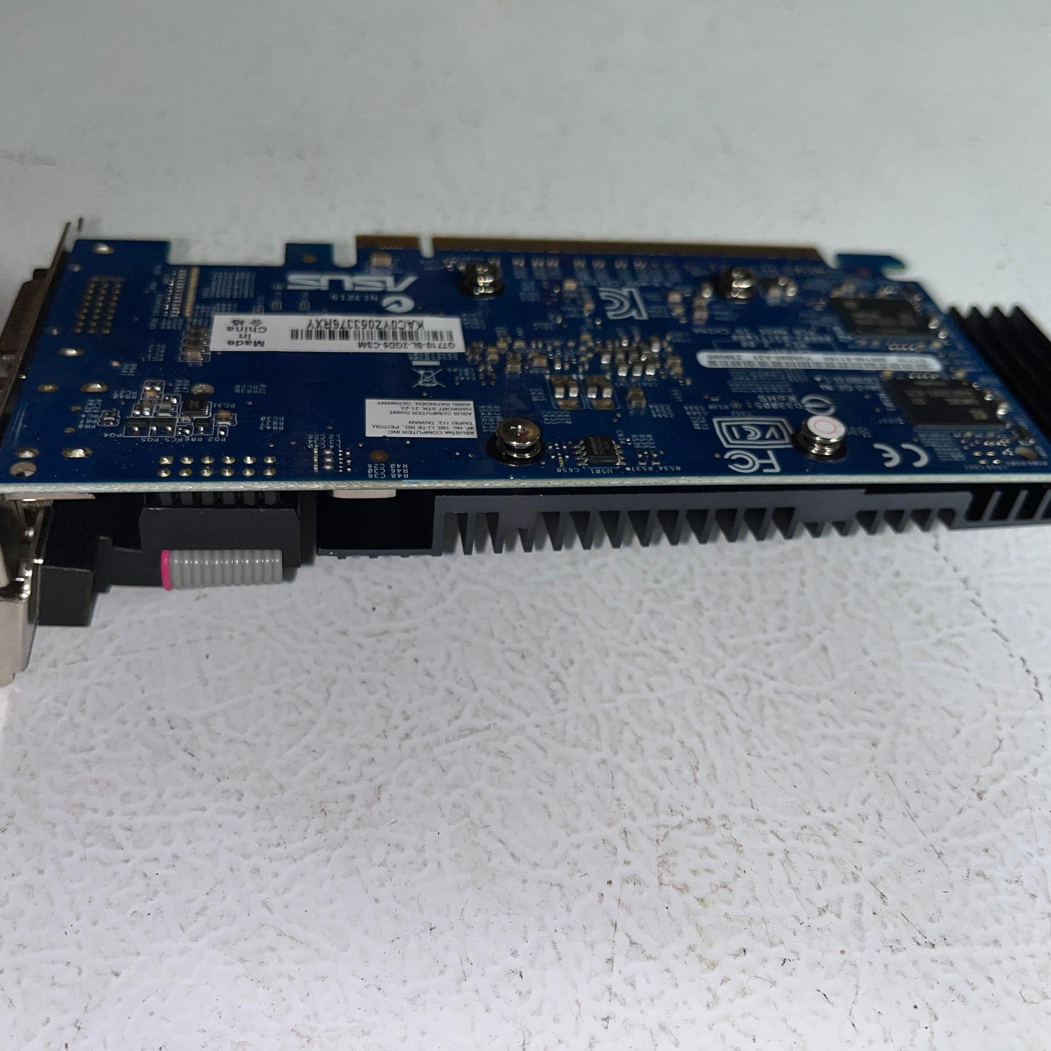 ASUS GeForce GT 710 2GB GDDR5 GT710‑SL‑2GD5‑CSM – LP Card & Bracket – Tested