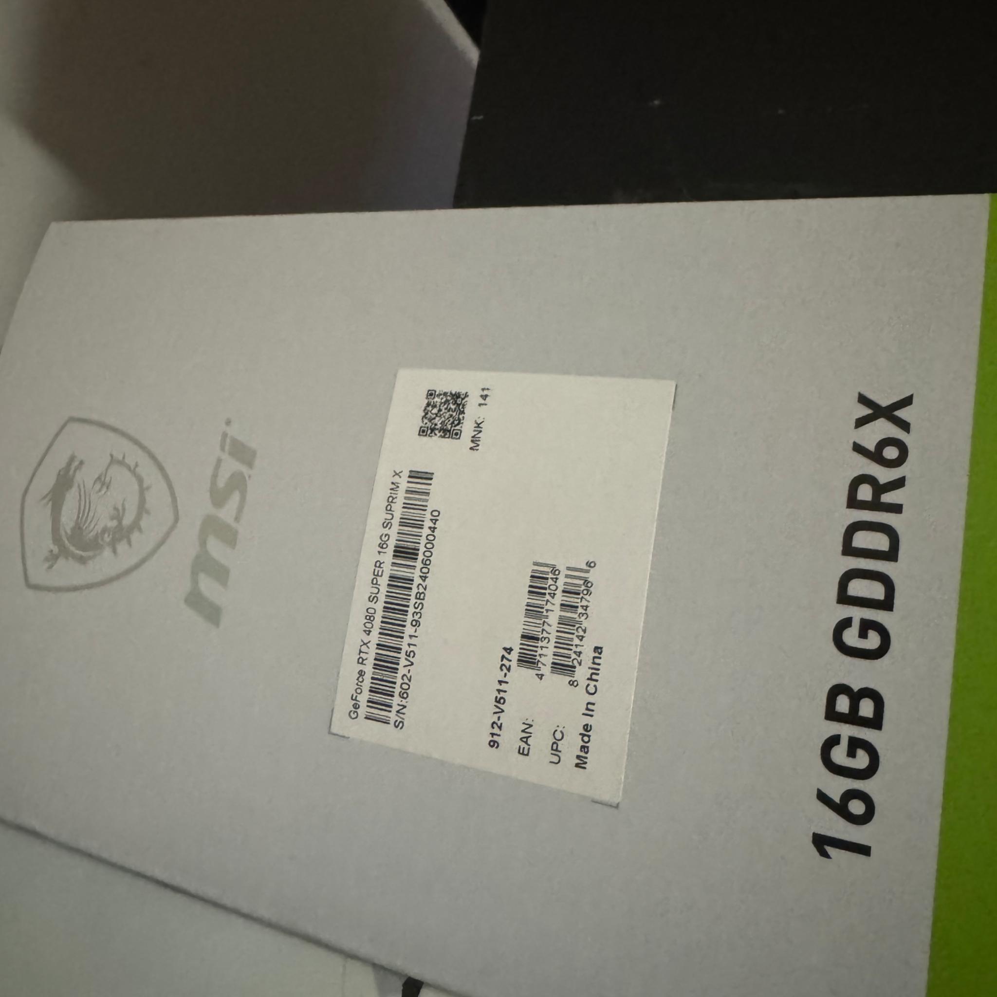 Rtx 4080 super msi suprim x