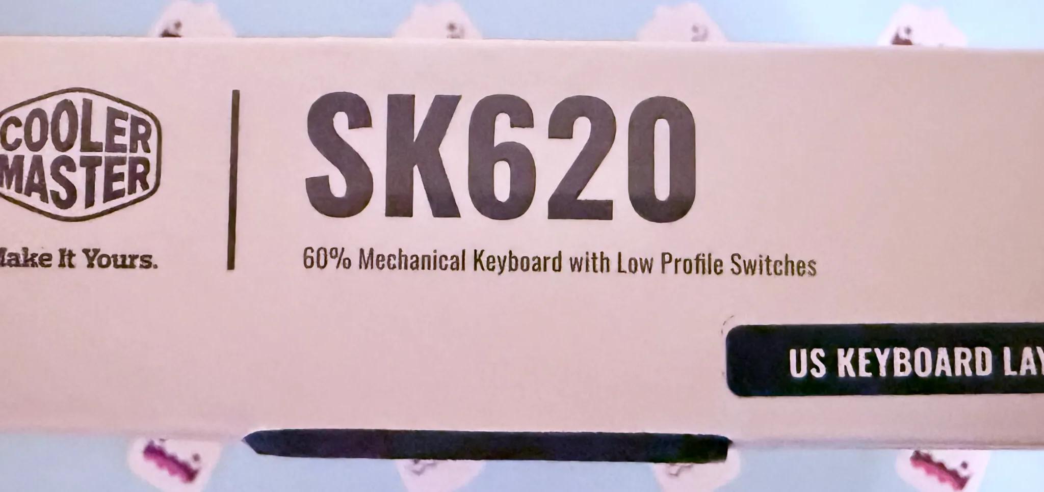 Cooler Master SK620 Wired Mechanical Low Profile Gaming Keyboard Space Gray (Red Switch)