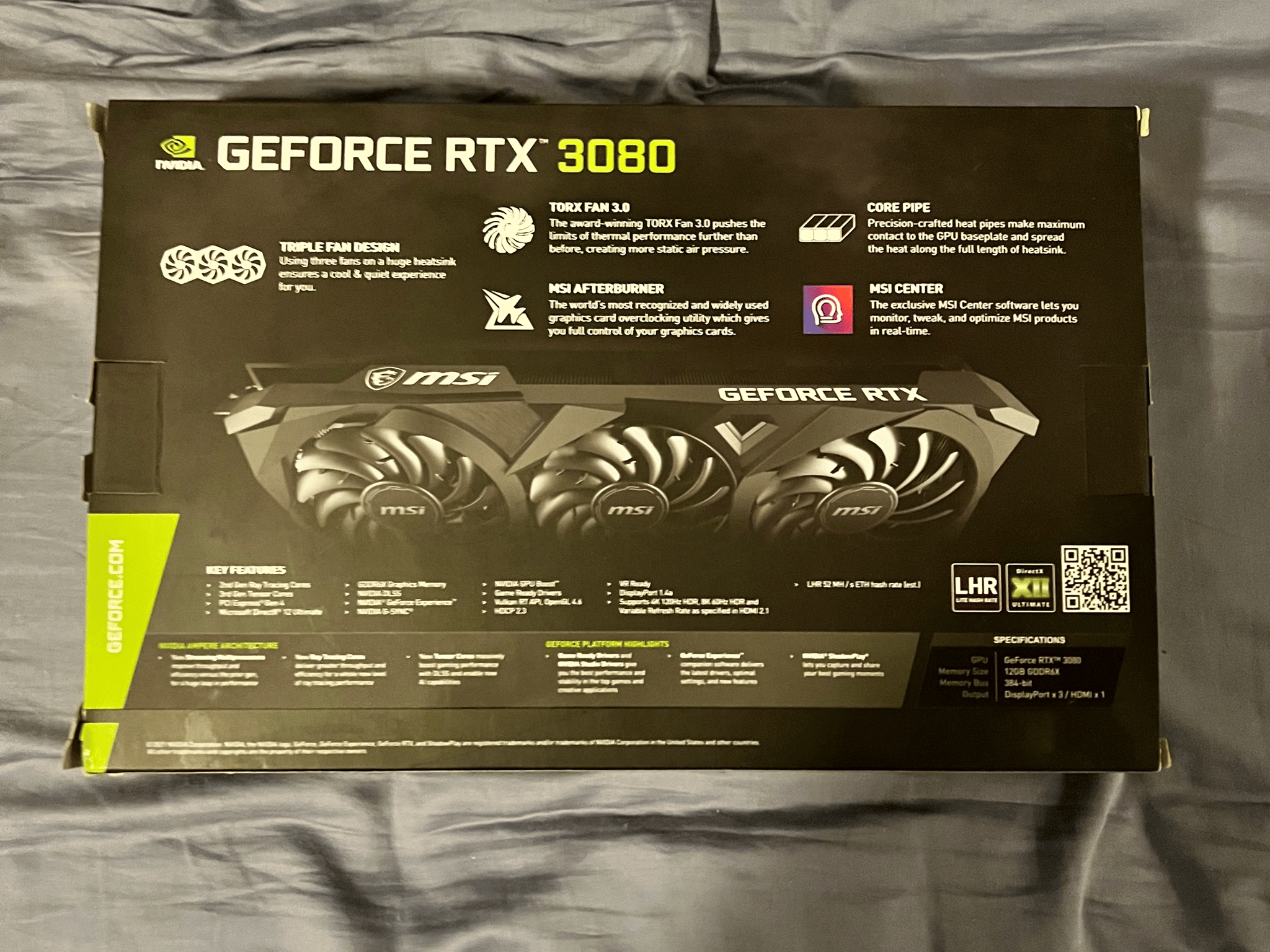 MSI RTX 3080 12GB VENTUS 3X PLUS