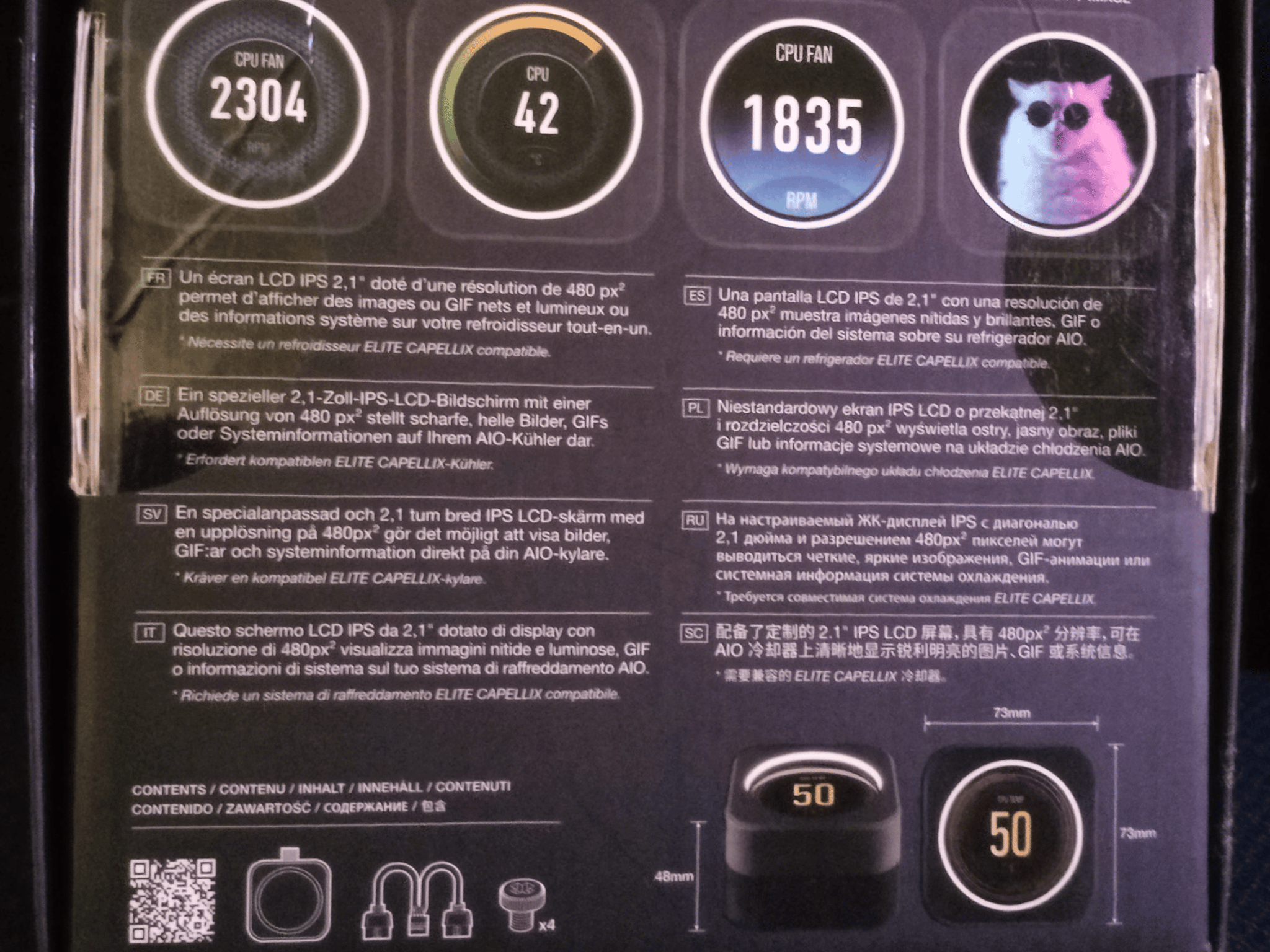 Corsair iCUE ELITE CPU Cooler LCD Display Upgrade Kit (Black)