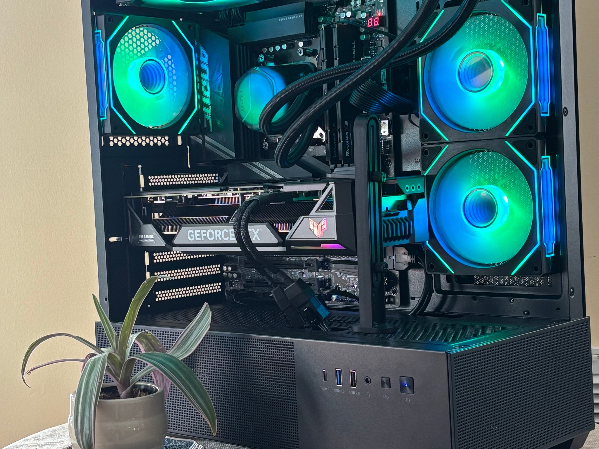 Black Gaming PC 4070ti Super OC 7800x3d Build