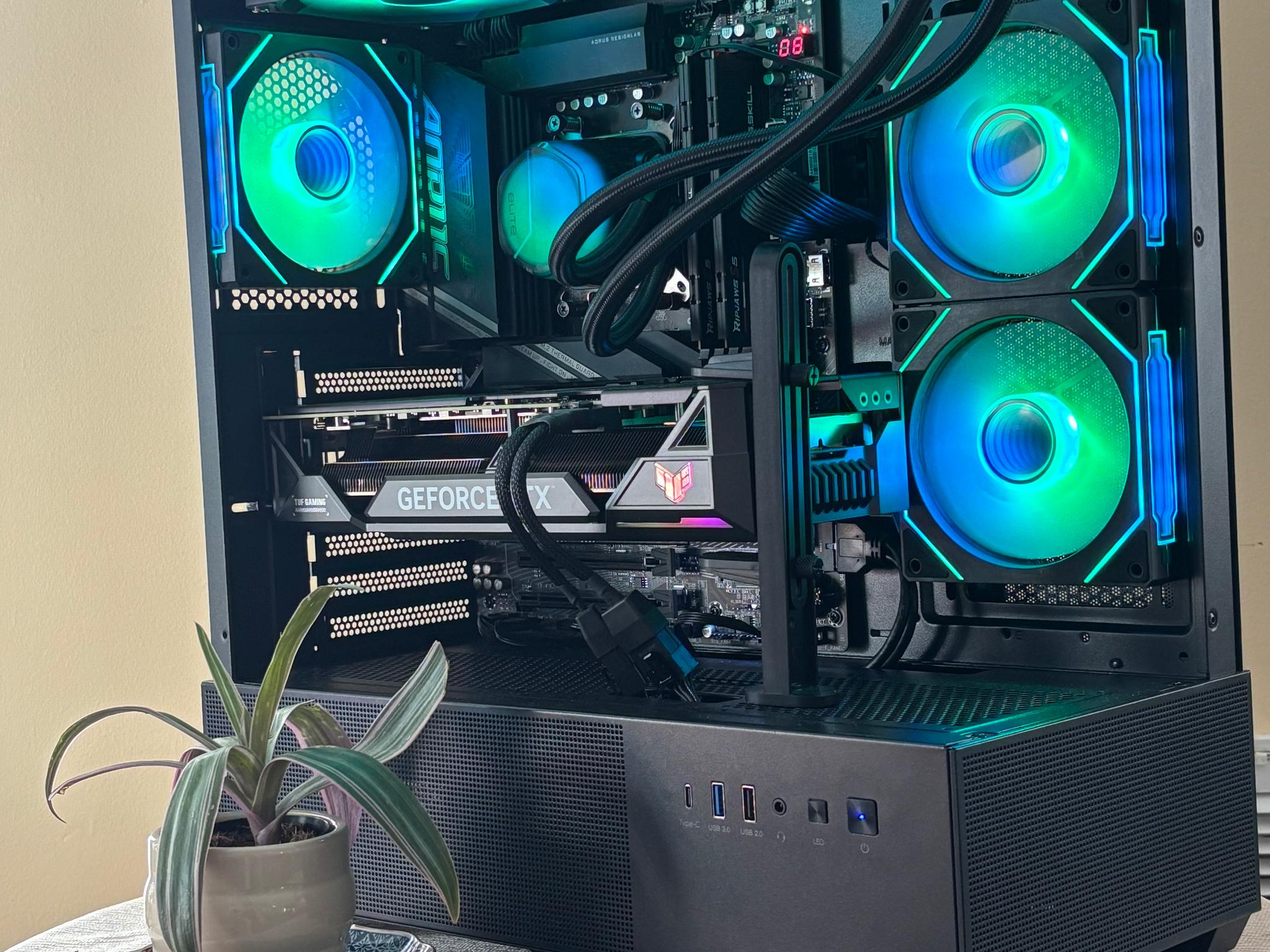 Black Gaming PC 4070ti Super OC 7800x3d Build