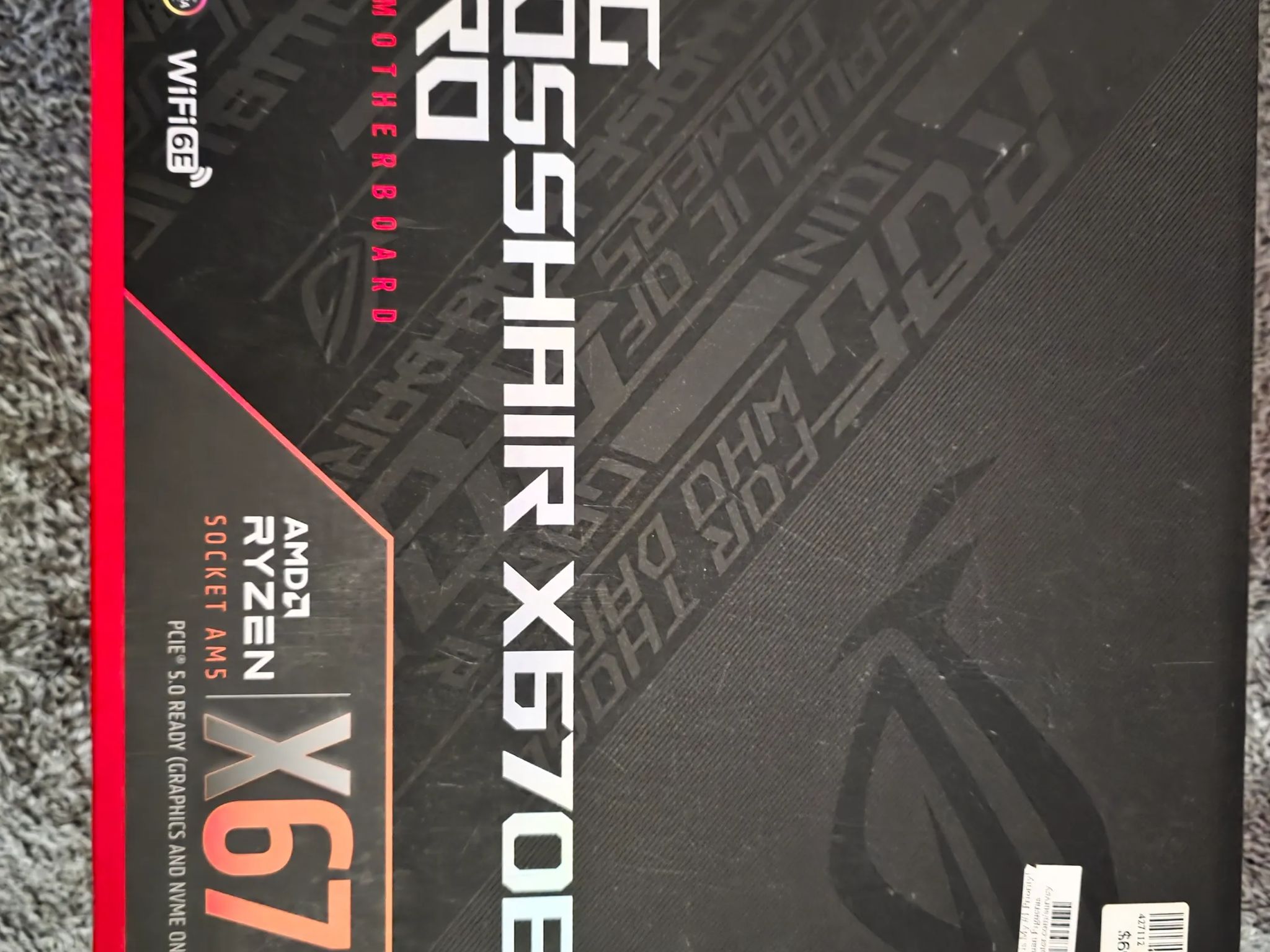 AMD ROG Bundle  X670e crosshair hero , G. Skill Trident Z 32gbs6000MTCL30-40-40-96