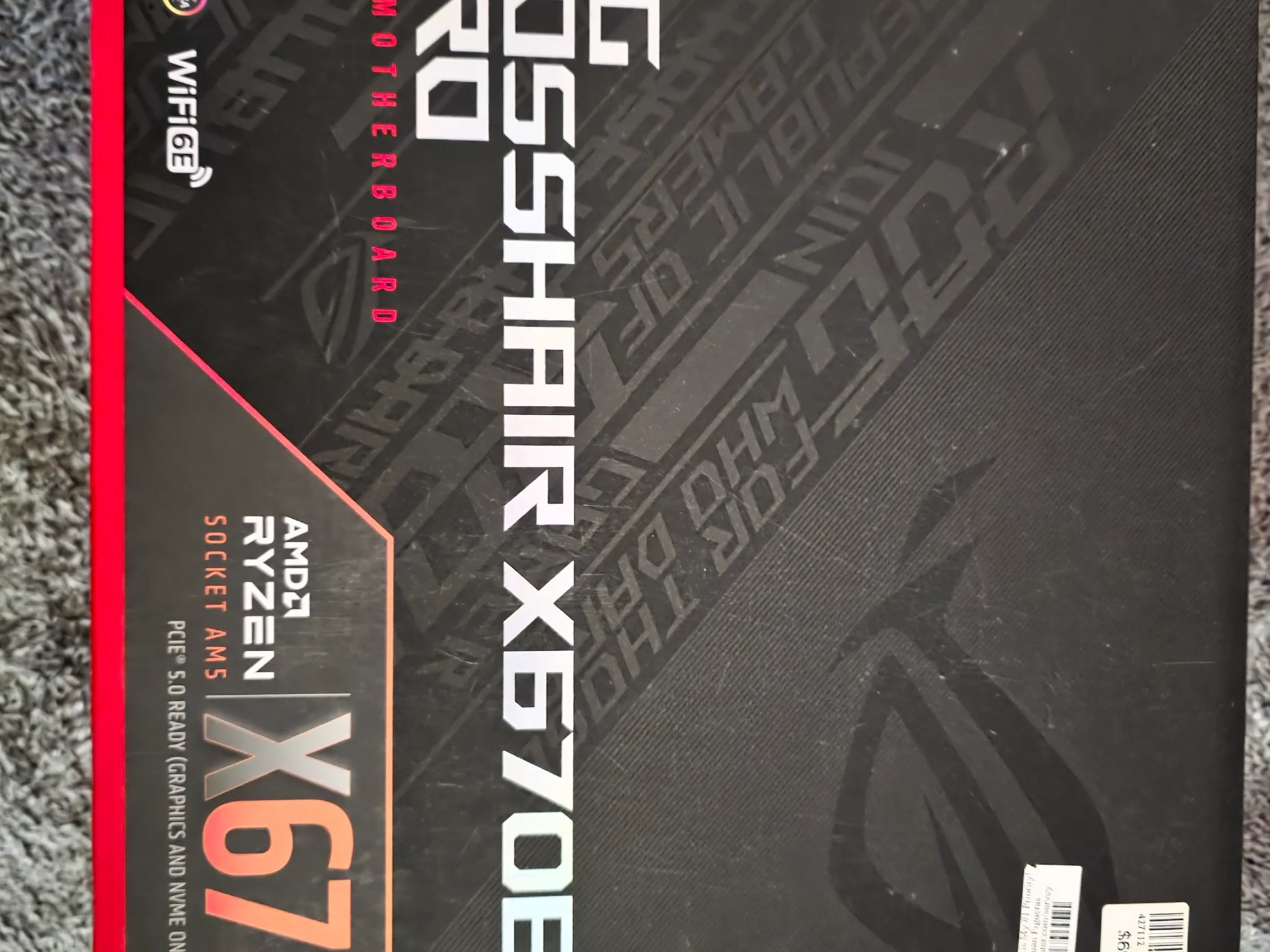 AMD ROG Bundle  X670e crosshair hero , G. Skill Trident Z 32gbs6000MTCL30-40-40-96