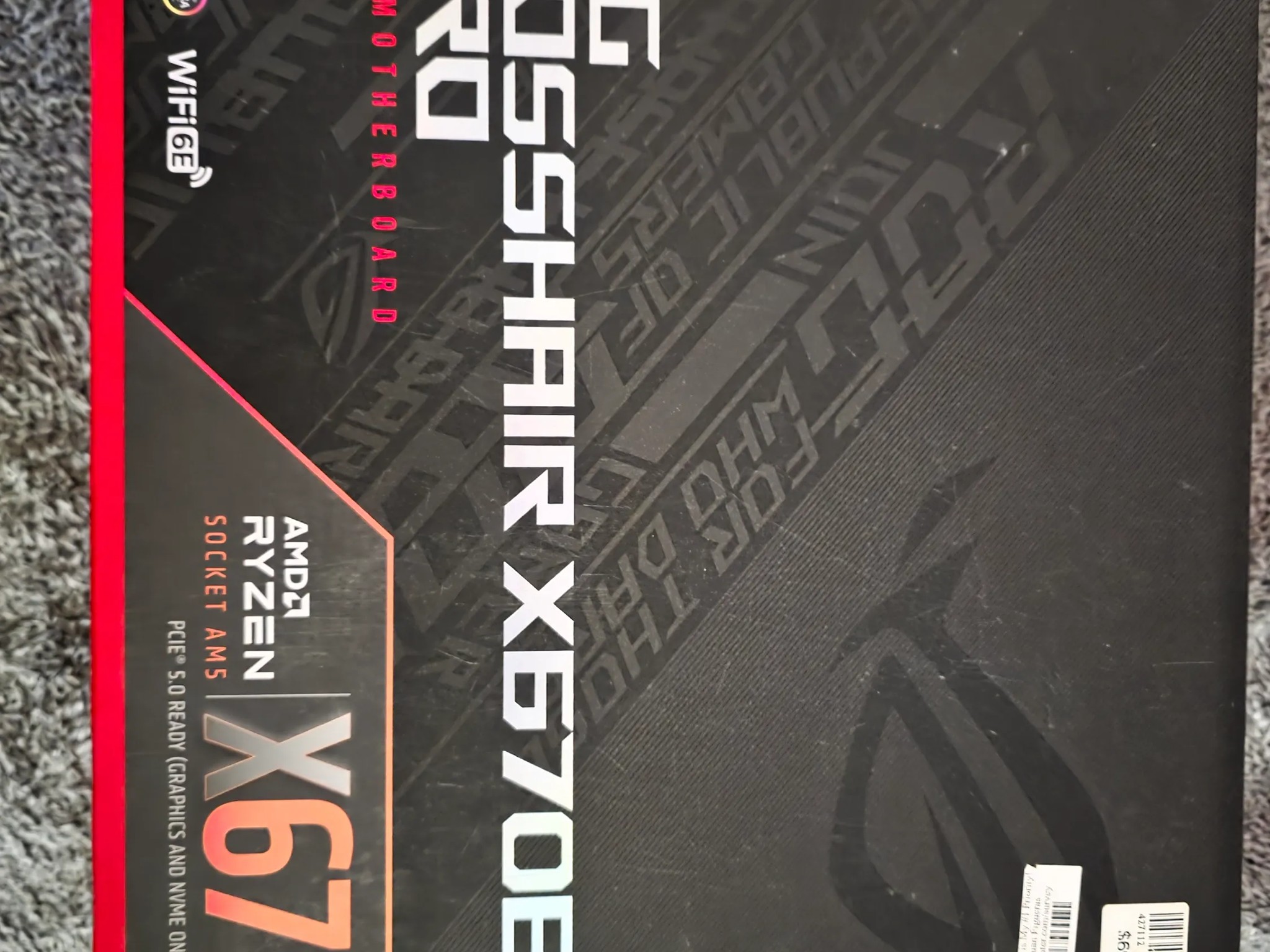 AMD ROG Bundle  X670e crosshair hero , G. Skill Trident Z 32gbs6000MTCL30-40-40-96
