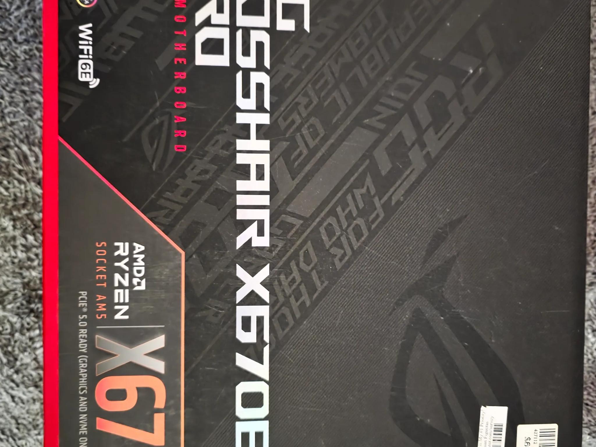 AMD ROG Bundle  X670e crosshair hero , G. Skill Trident Z 32gbs6000MTCL30-40-40-96