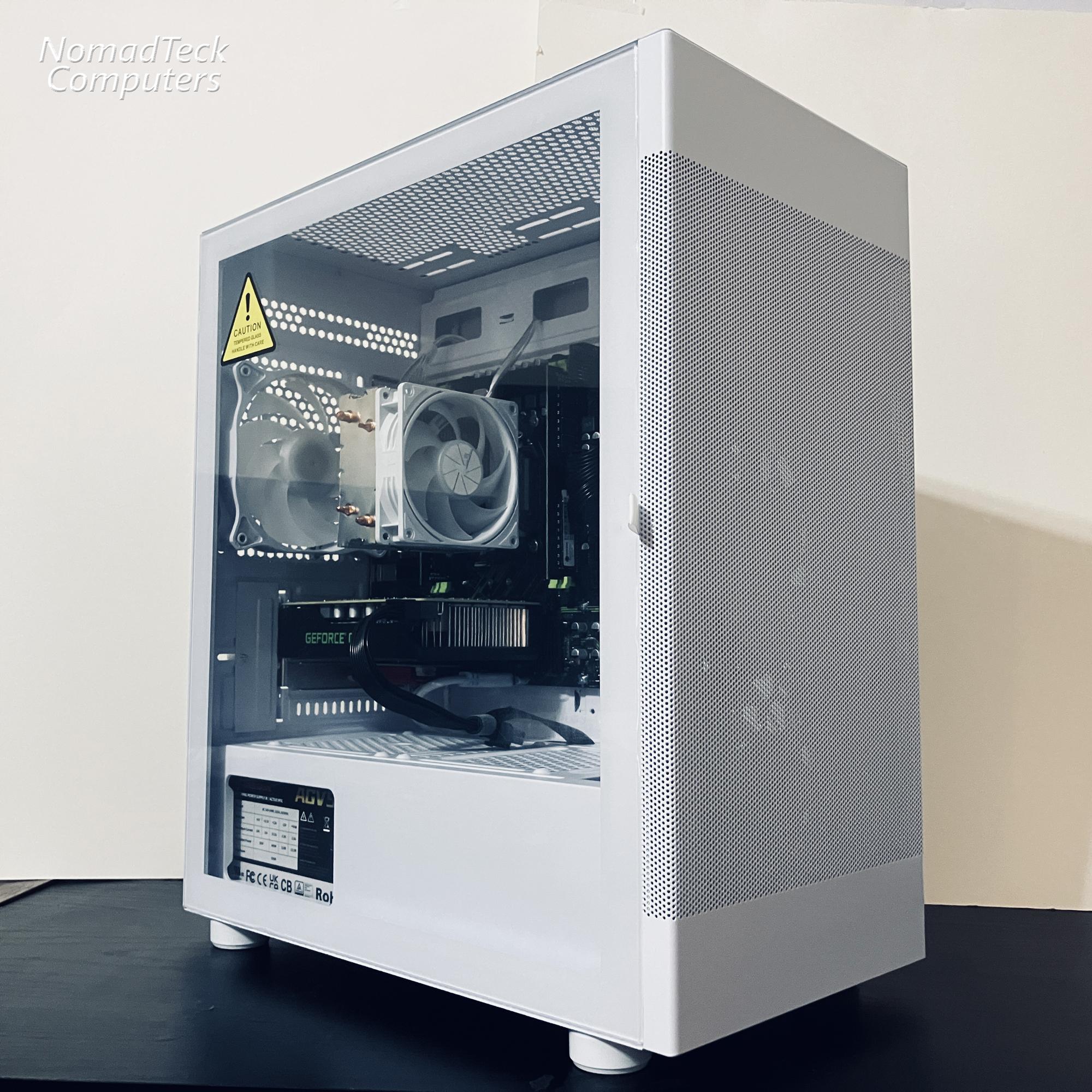 ❄️White Gaming PC wRGB - Intel Xeon 6-cores ● 16GB RAM ● 512GB SSD ● GTX 1660 Ti ● Great Value 1080p