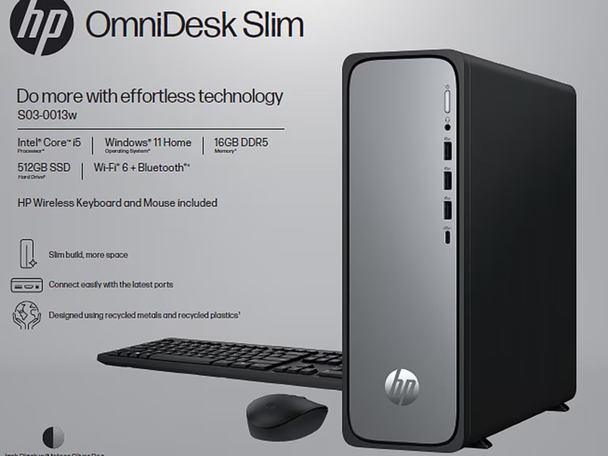 Intel i5-14440 | 16Gb Ddr5 | HP OmniDesk Slim Desktop PC