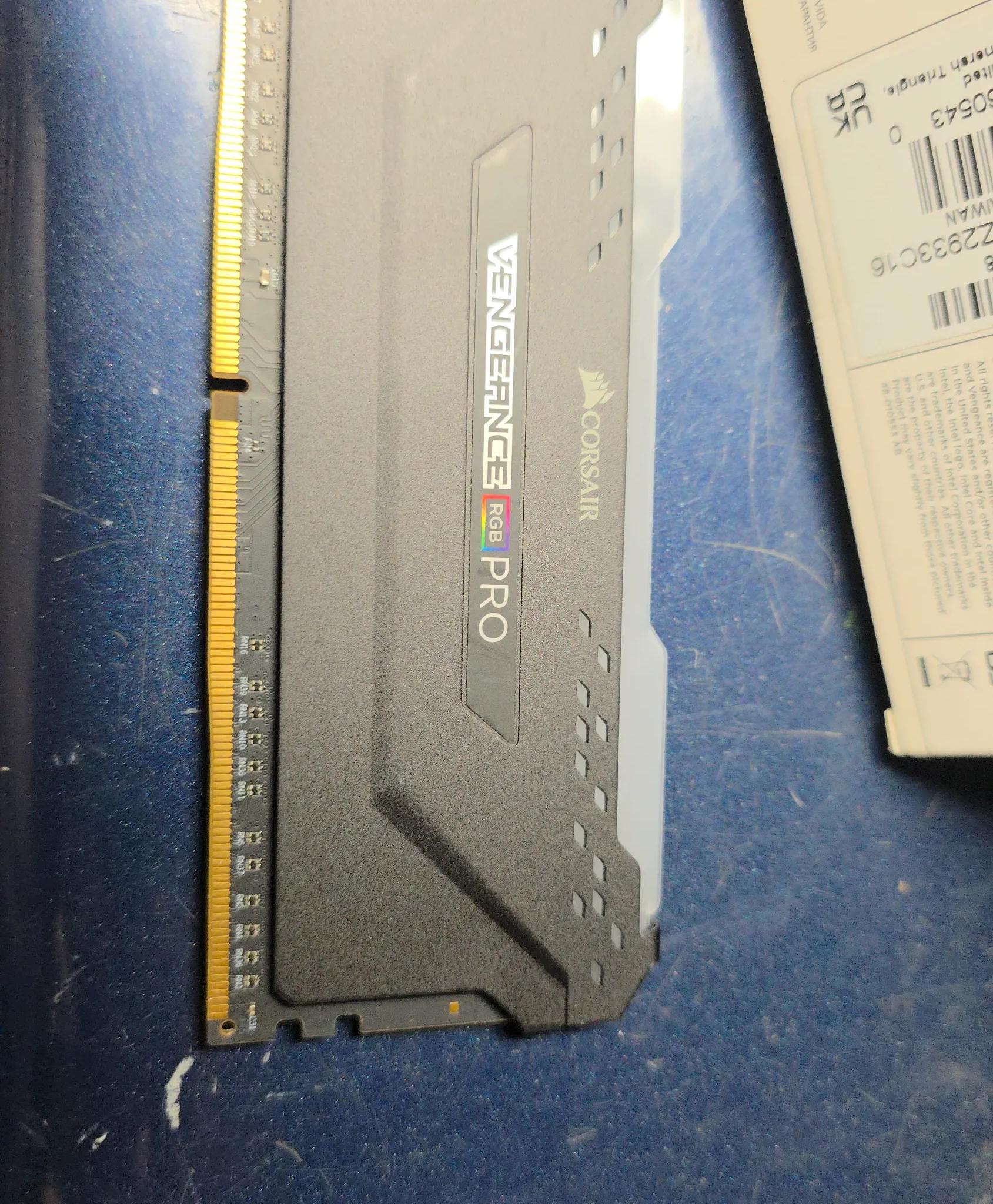 4 sticks of Corsair RGB DDR4 memory