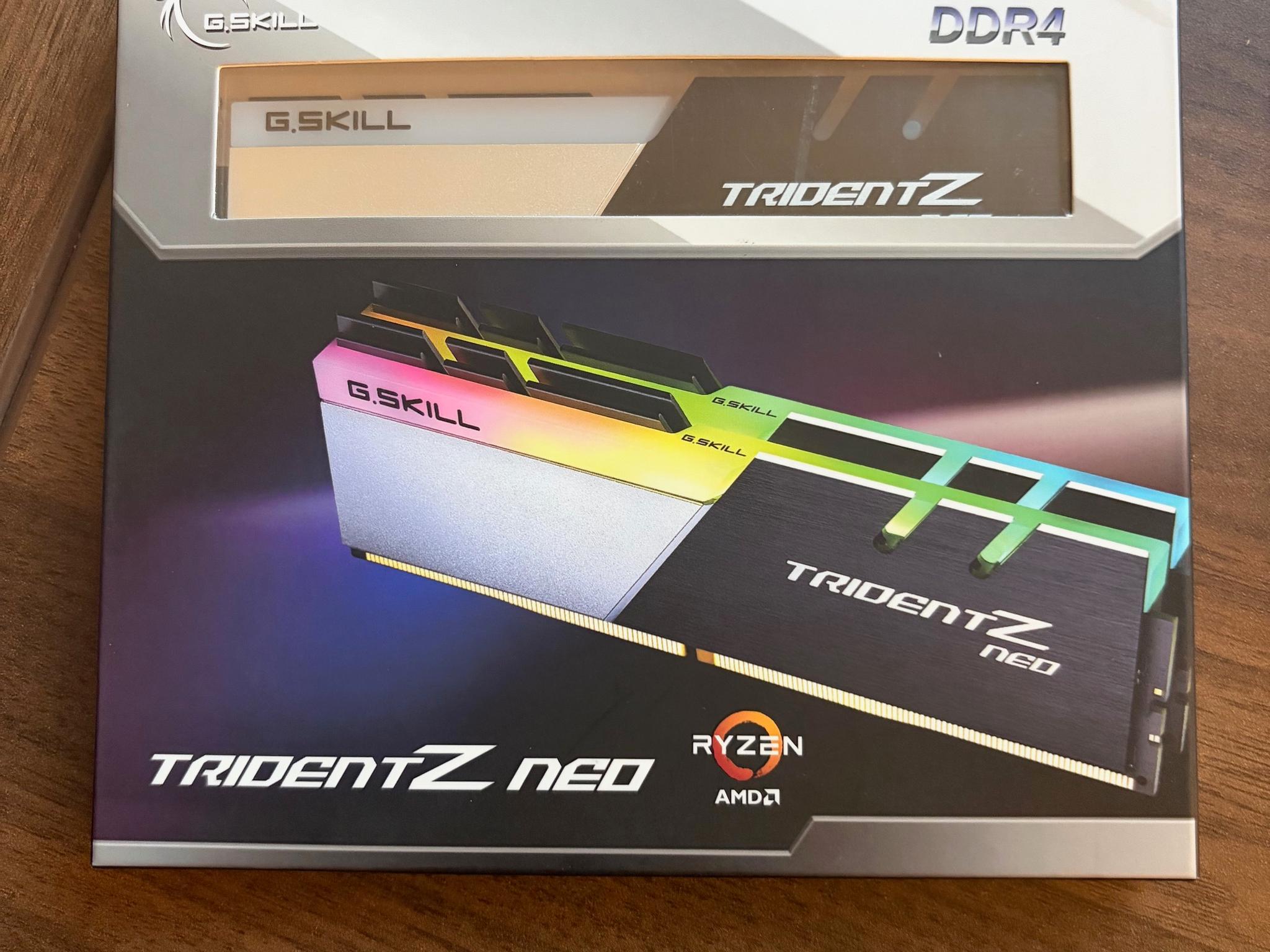 16GB (2 x 8GB) G. Skill TridentZ Neo 3600mhz DDR4