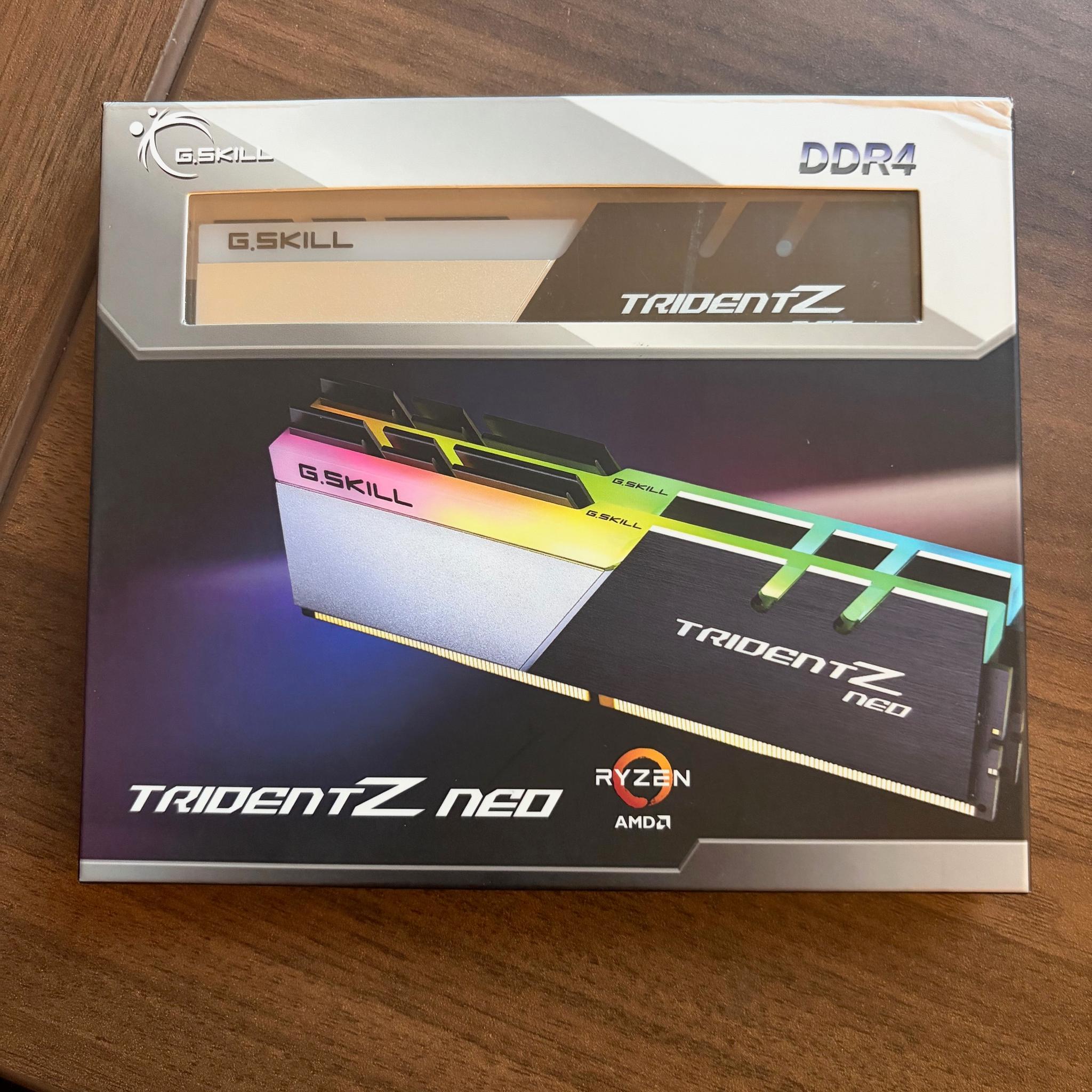16GB (2 x 8GB) G. Skill TridentZ Neo 3600mhz DDR4