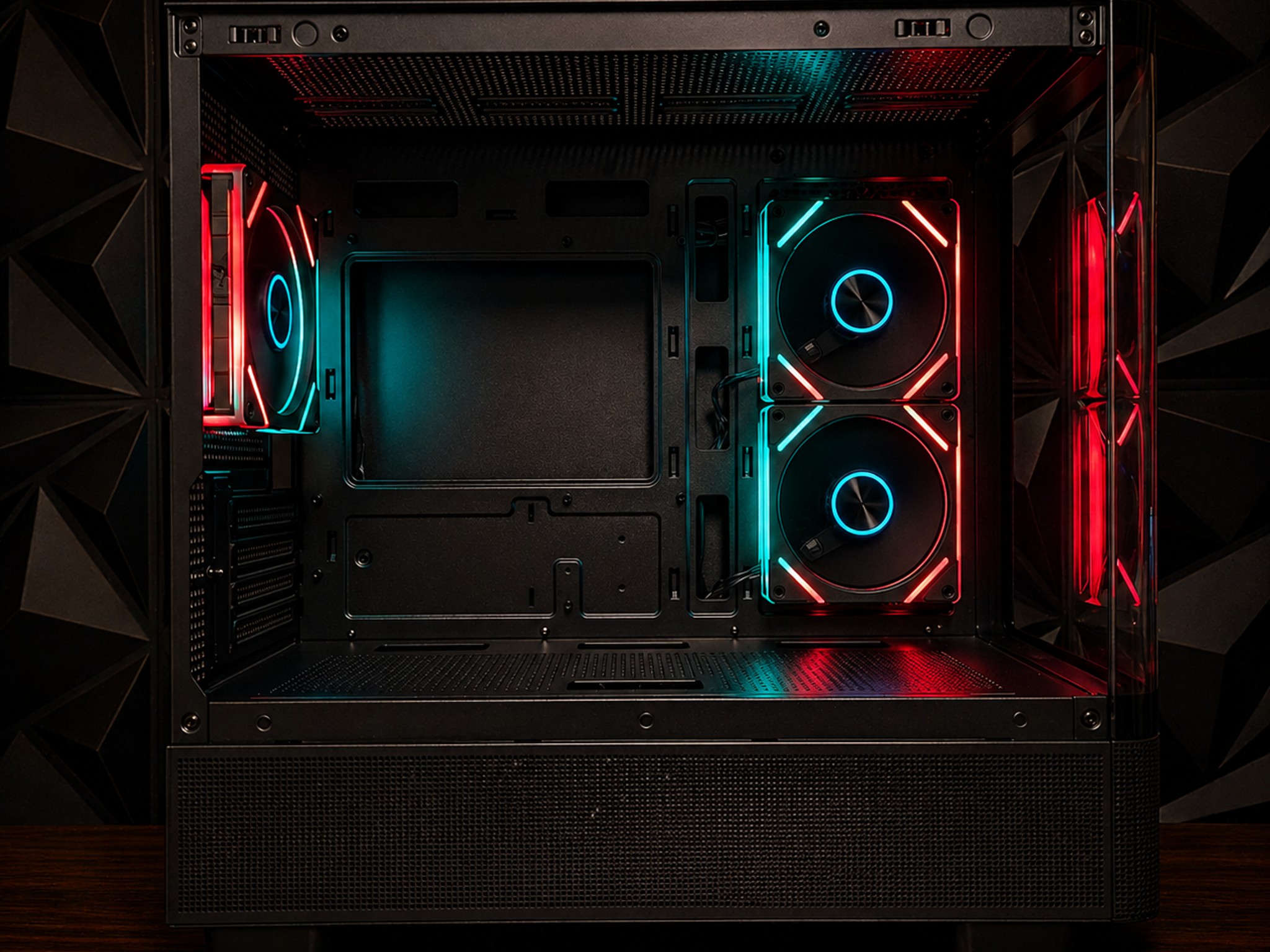 Black Curved Glass ARGB Tempered Glass MATX Mid-Tower Gaming PC Case