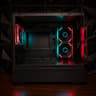 Black Curved Glass ARGB Tempered Glass MATX Mid-Tower Gaming PC Case