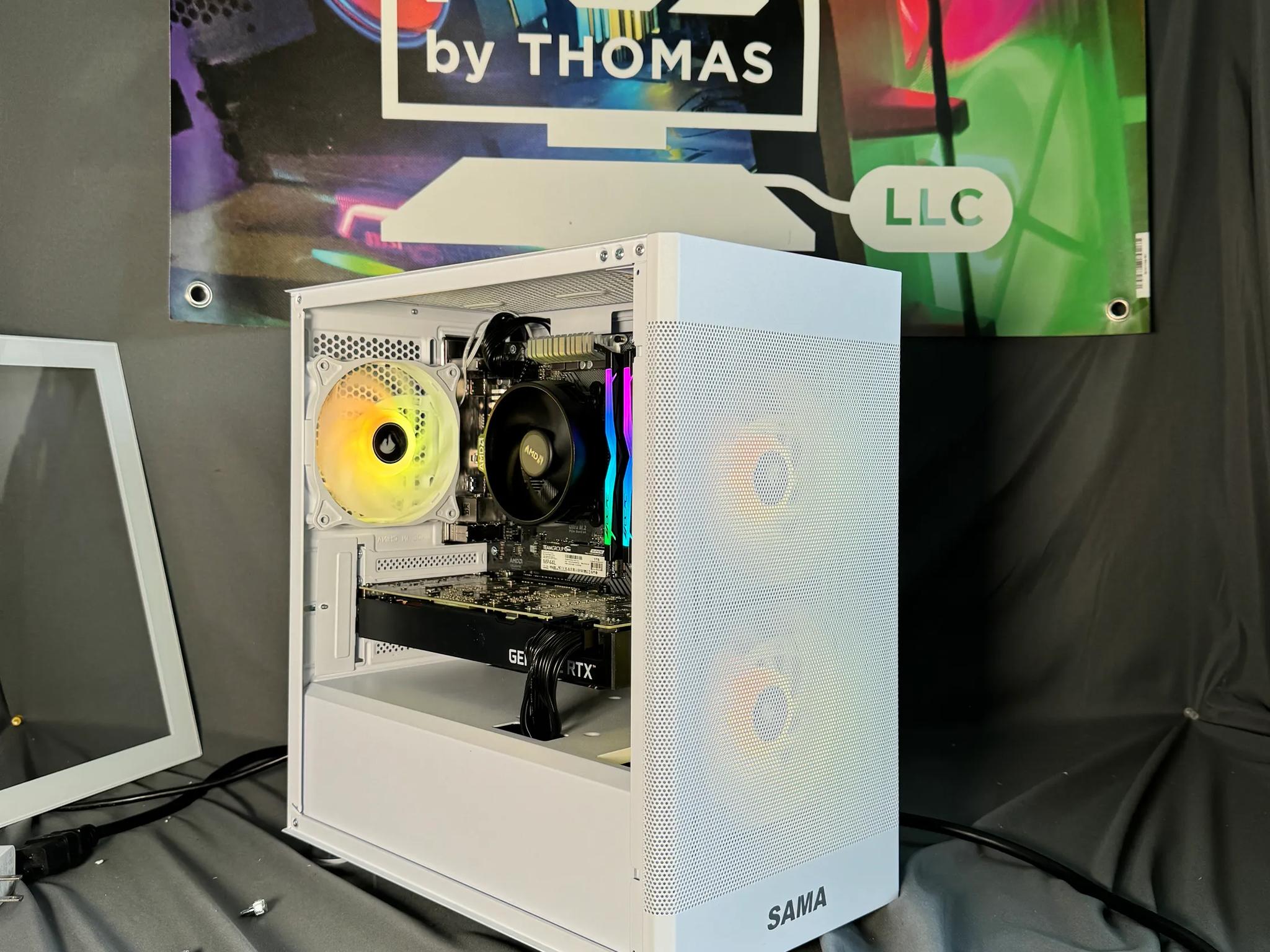 RTX 3070 Ryzen 5500 White Gaming PC