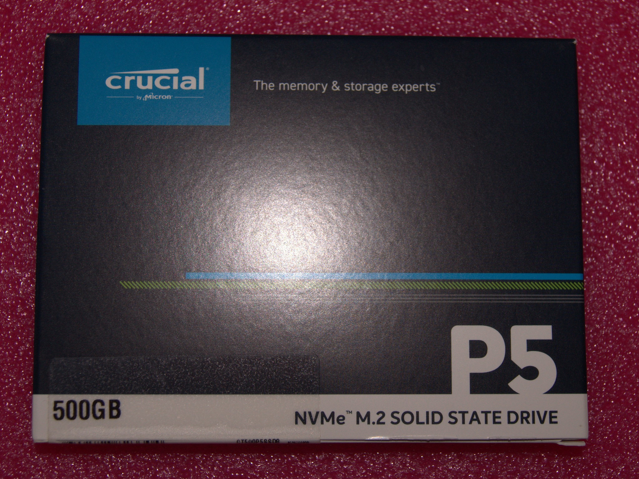 Crucial P5 500GB 3D NAND NVMe Internal SSD, up to 3400 MB/s