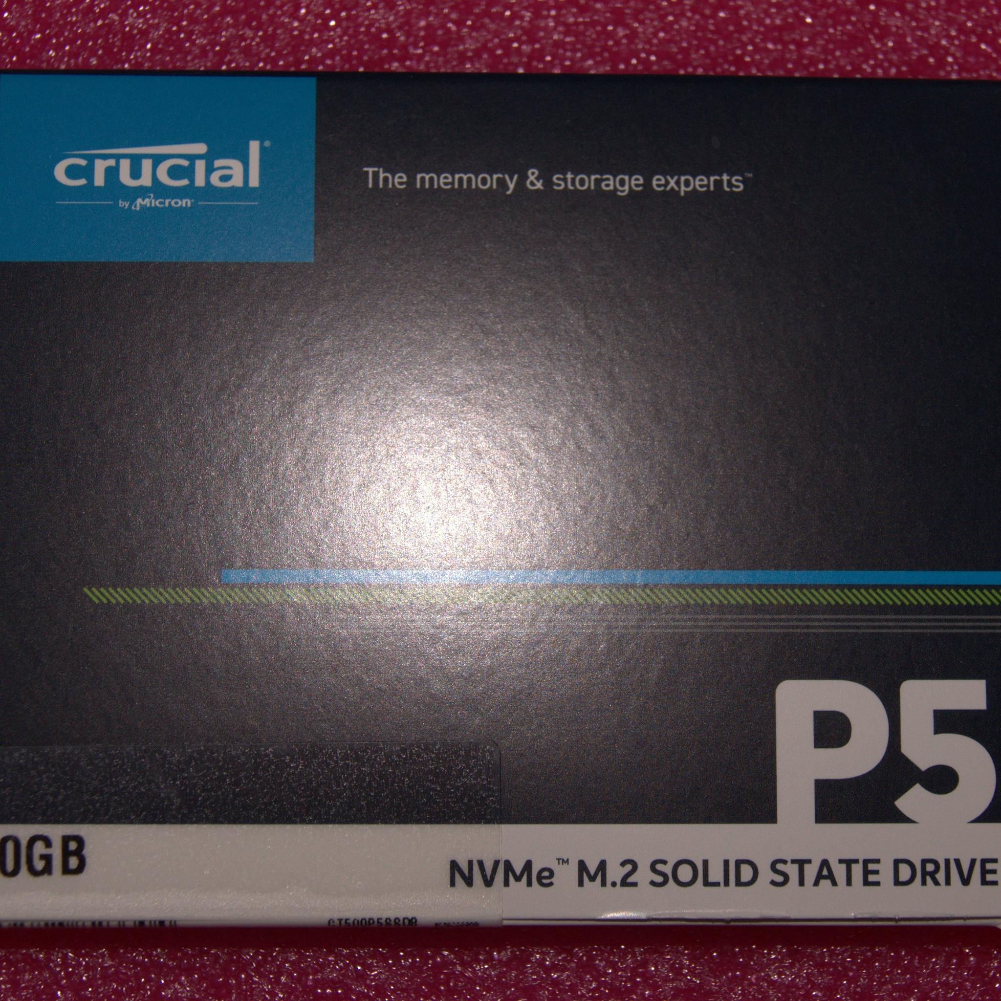 Crucial P5 500GB 3D NAND NVMe Internal SSD, up to 3400 MB/s - CT500P5SSD8