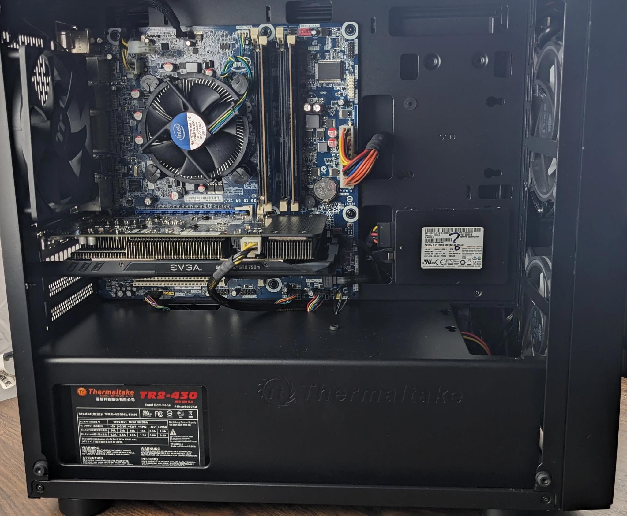 GamerSxin Custom GTX 750 Ti  i5-2500 8GB 1333mhz 128GB SSD 1TB HDD. Gaming Desktop