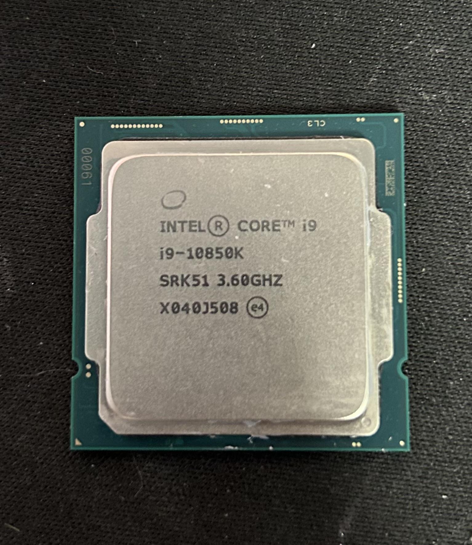 On Sale! i9 10850K 10 Cores 20 Threads at 3.6 GHz, LGA 1200