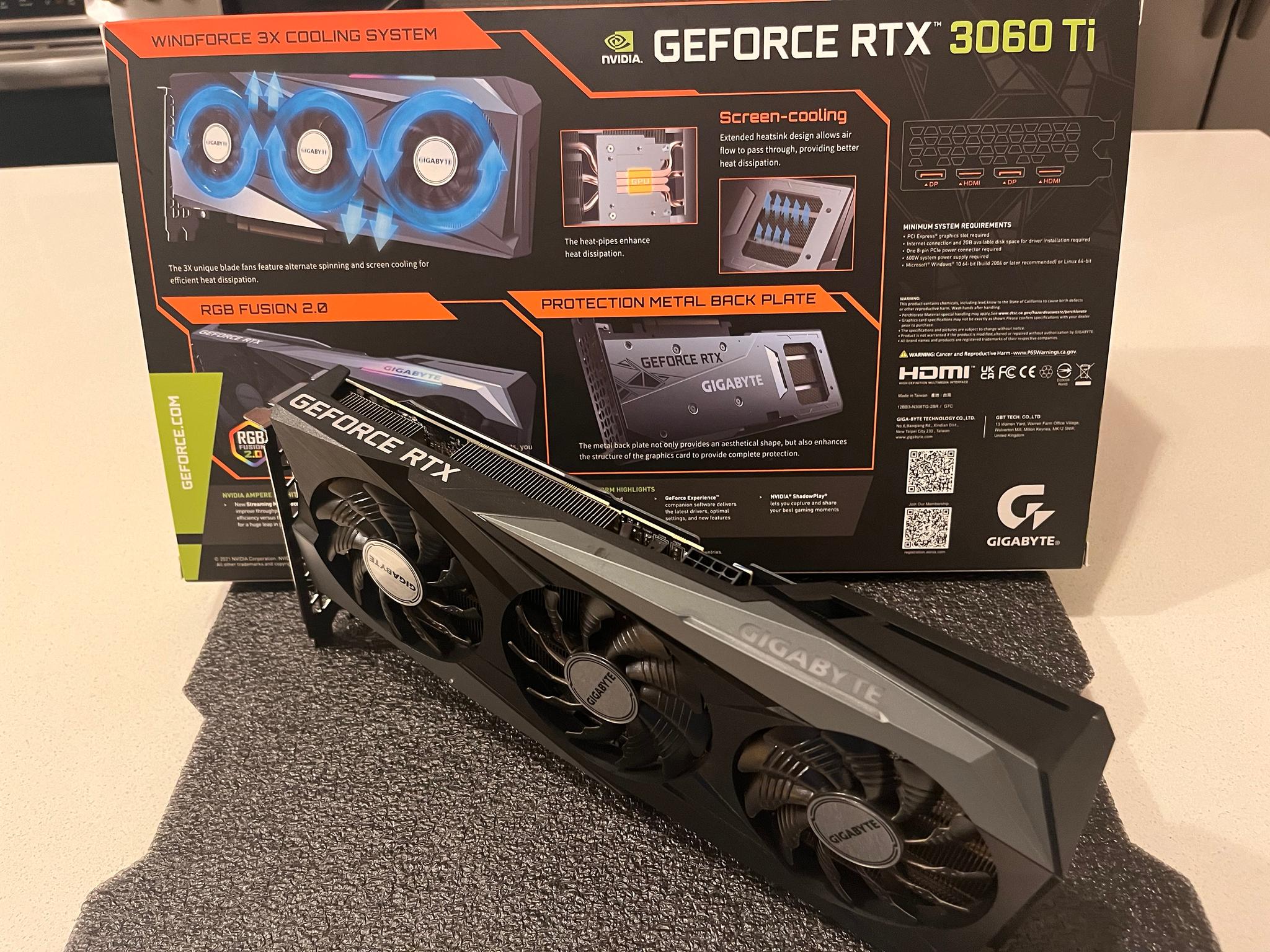 Gigabyte GeForce RTX 3060 Ti Gaming OC 8GB GDDR6
