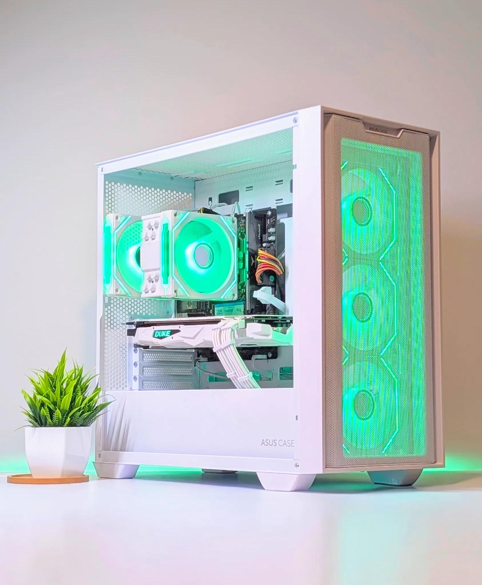 BUDGET 1080P BEAST | ARGB | 16GB RAM | RYZEN 5 | 1TB NVME SSD | GTX 1080 | WIN 11 | WHITE CUSTOM PC