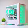 BUDGET 1080P BEAST | ARGB | 16GB RAM | RYZEN 5 | 1TB NVME SSD | GTX 1080 | WIN 11 | WHITE CUSTOM PC
