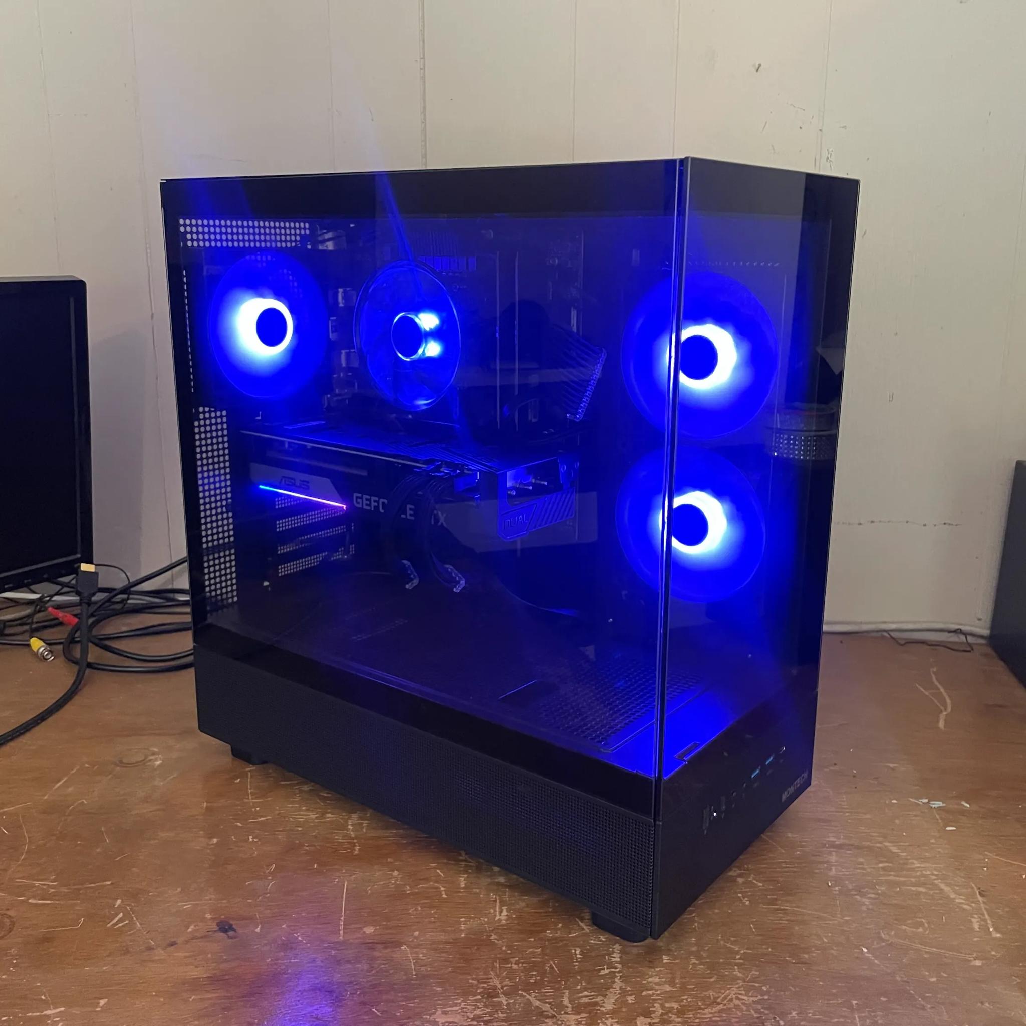 Fish Tank RTX Gaming PC |i5-13400f|2TB M.2|Geforce RTX 3070|32GB Ram