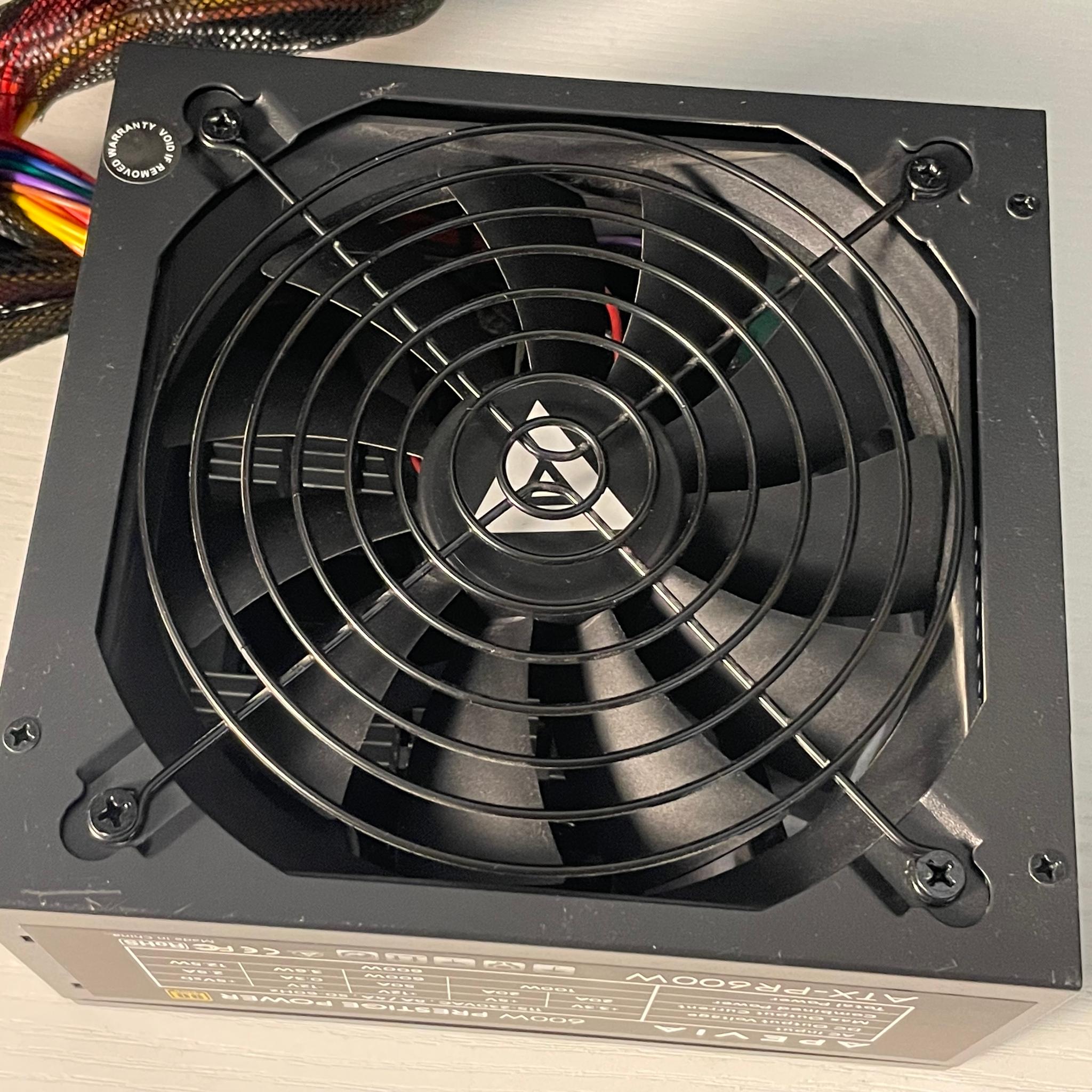 Apevia 600W Prestige Power 80 Plus Gold Rated Power Supply | Free Shipping