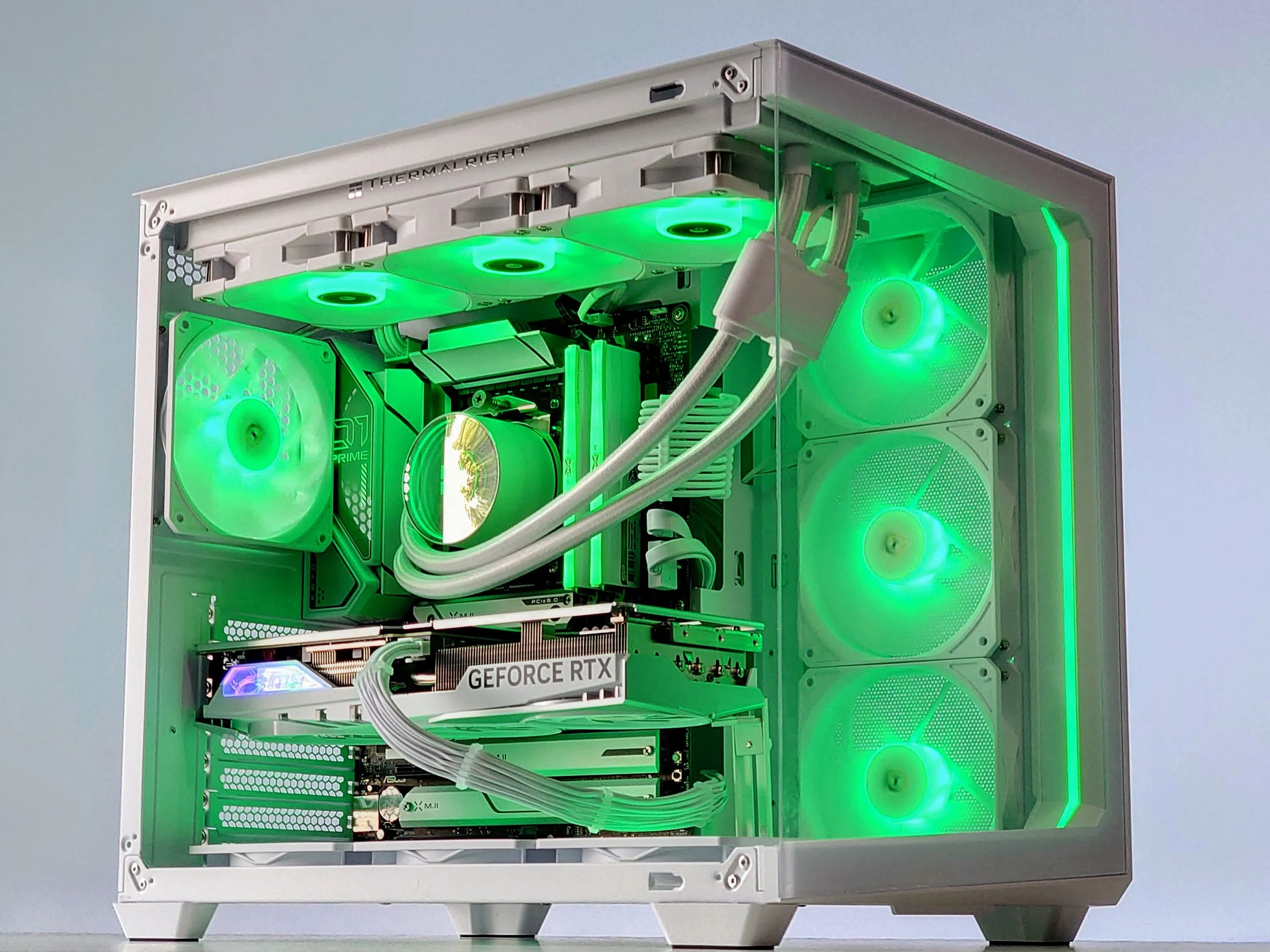 🌬️🧊🐧🥶Iceberg||💧Liquid Cooled Gaming PC❄️Nvidia RTX 4070 Ti 12GB❄️AMD Ryzen 7 7700❄️32GB DDR5❄️ 2TB