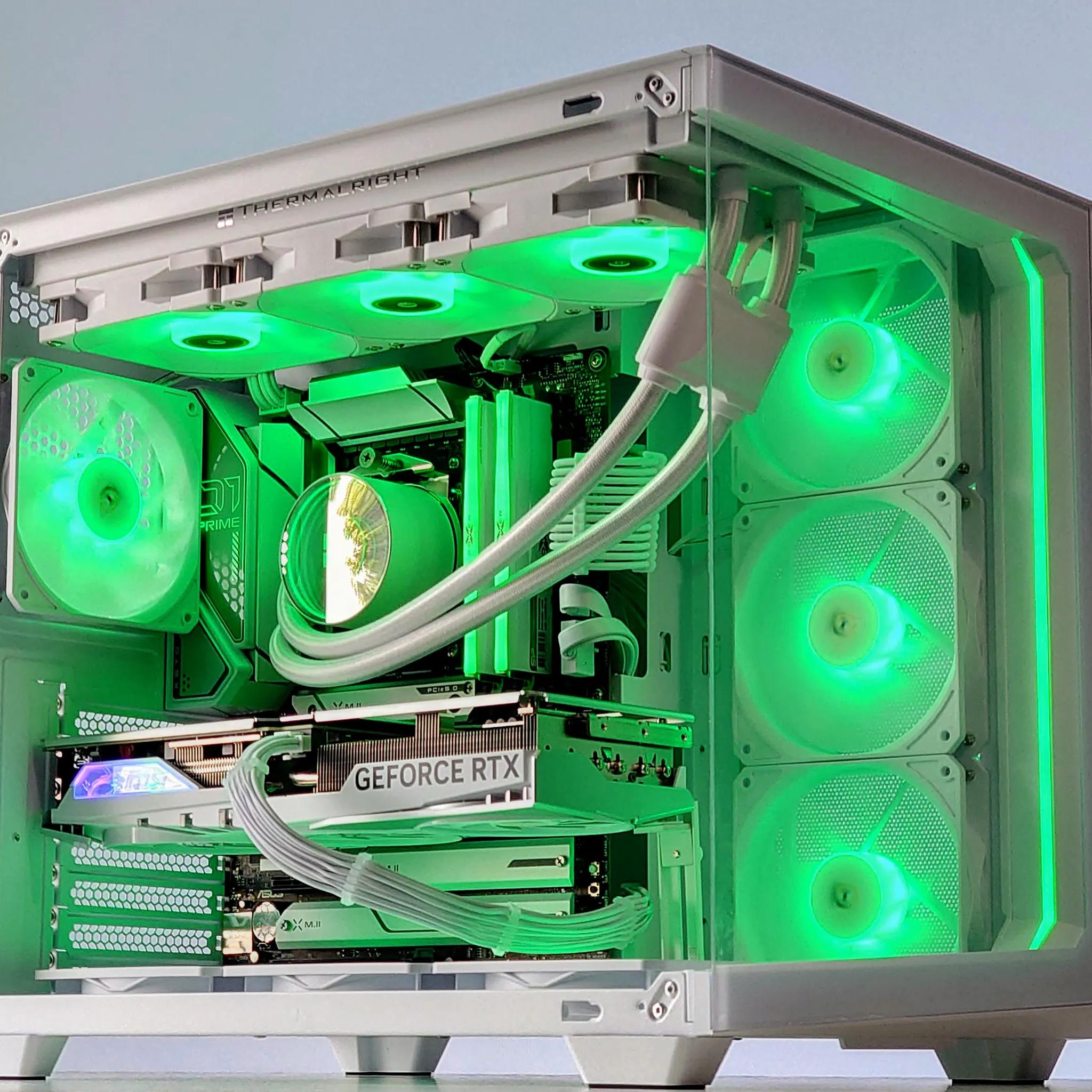 🌬️🧊🐧🥶Iceberg||💧Liquid Cooled Gaming PC❄️Nvidia RTX 4070 Ti 12GB❄️AMD Ryzen 7 7700❄️32GB DDR5❄️ 2TB
