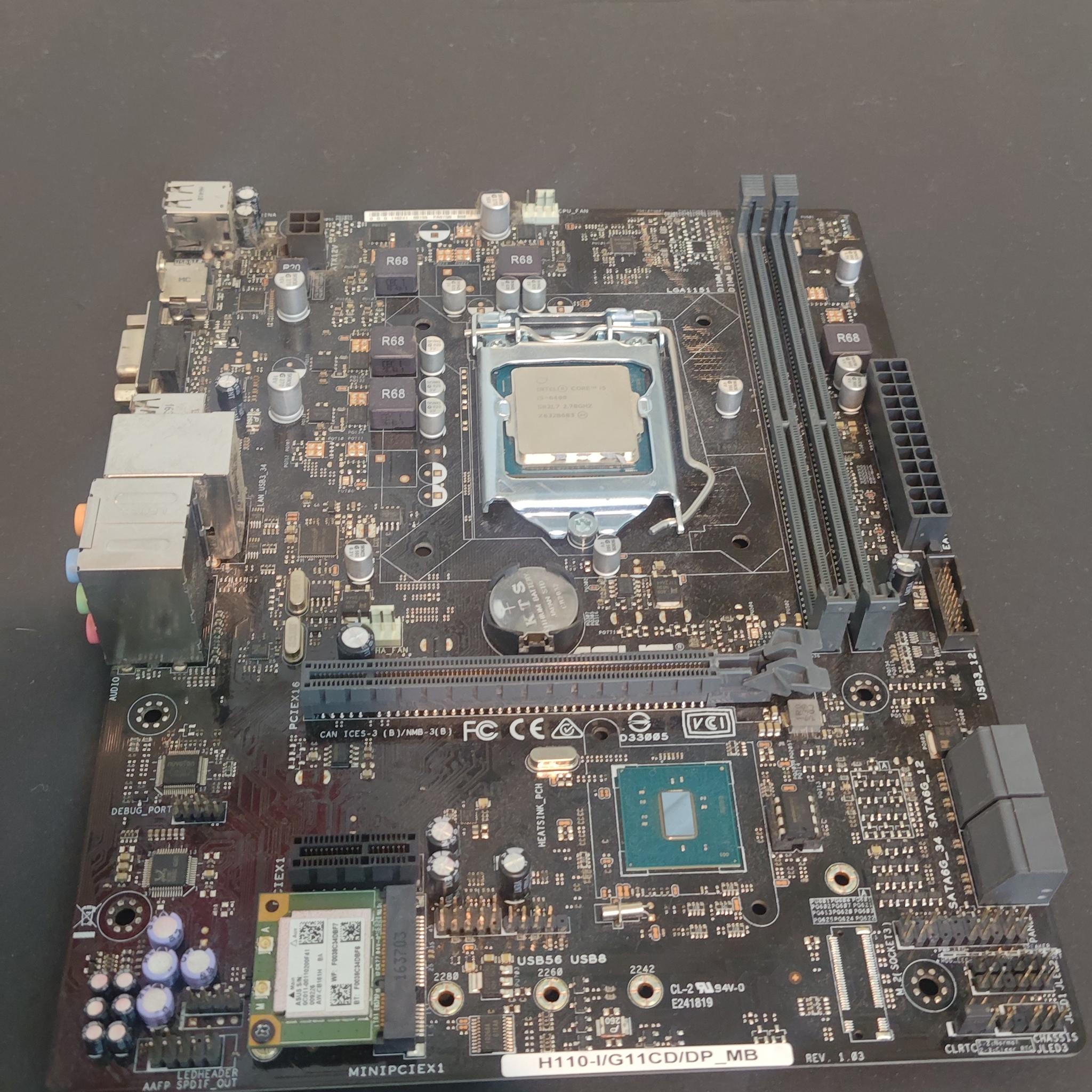 ASUS H110 Motherboard + Intel CPU Bundle