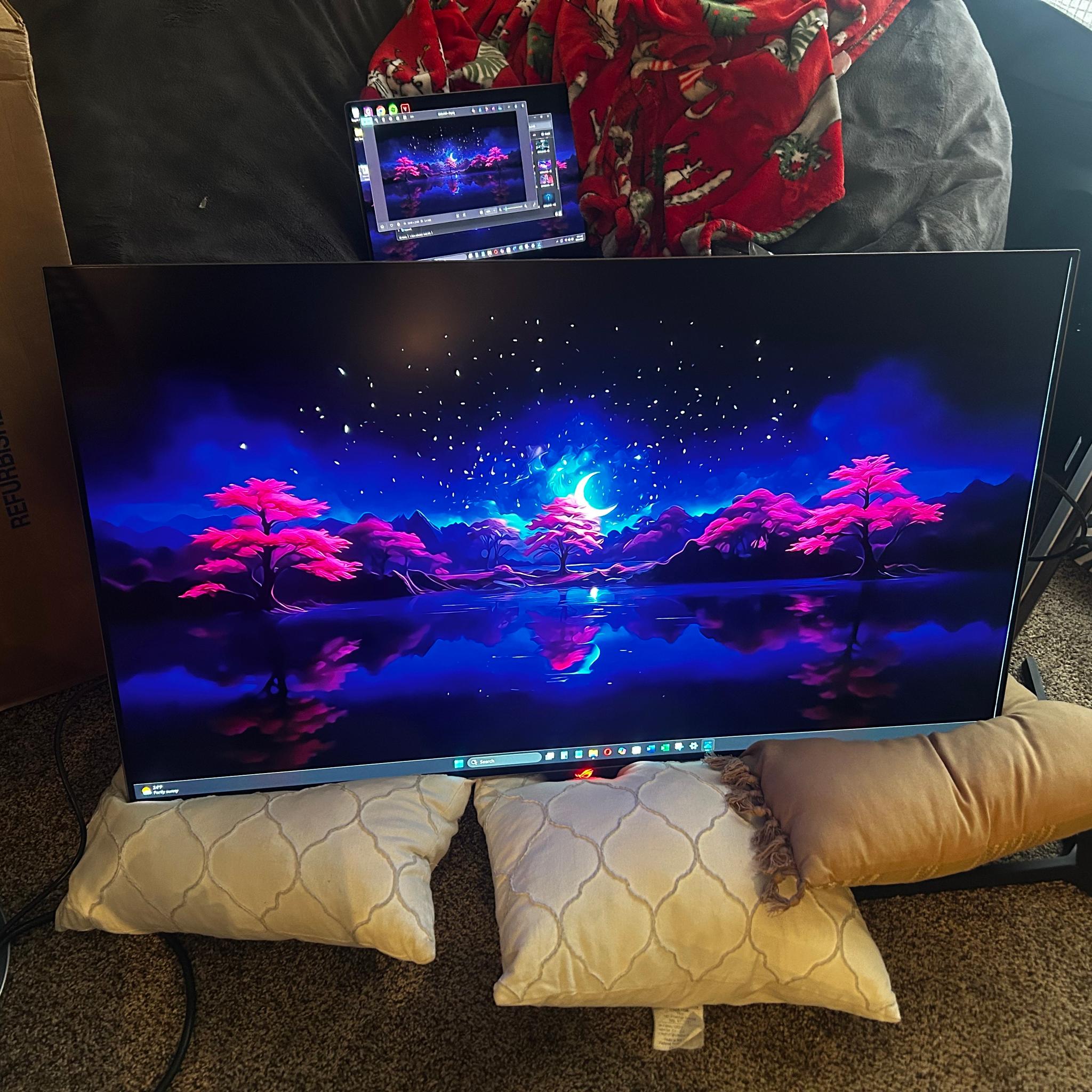 ASUS ROG 48” OLED Gaming Monitor - 4K Resolution (3840x2160) - 138hz Refresh Rate (PG48UQ)