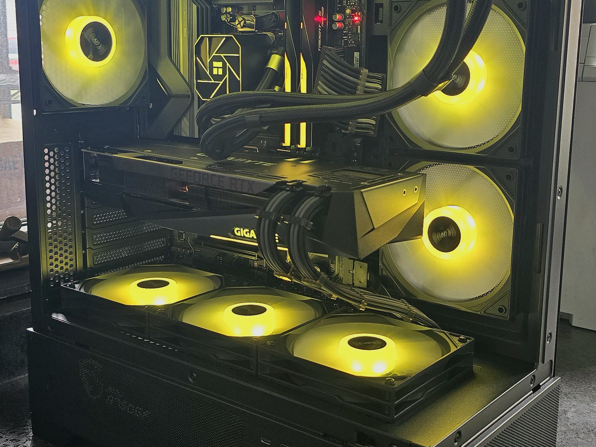 🟡⚫1440P CUSTOM PC | RTX 3080 | RYZEN 5 9600X | B850 MB | OKINOS AQUA 7 CASE⚫🟡