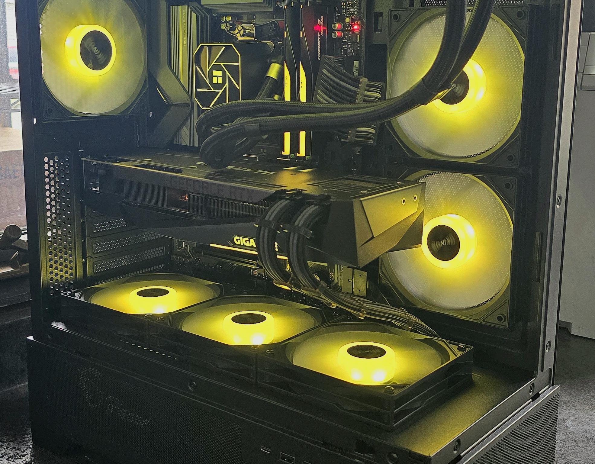 🟡⚫1440P CUSTOM PC | RTX 3080 | RYZEN 5 9600X | B850 MB | OKINOS AQUA 7 CASE⚫🟡