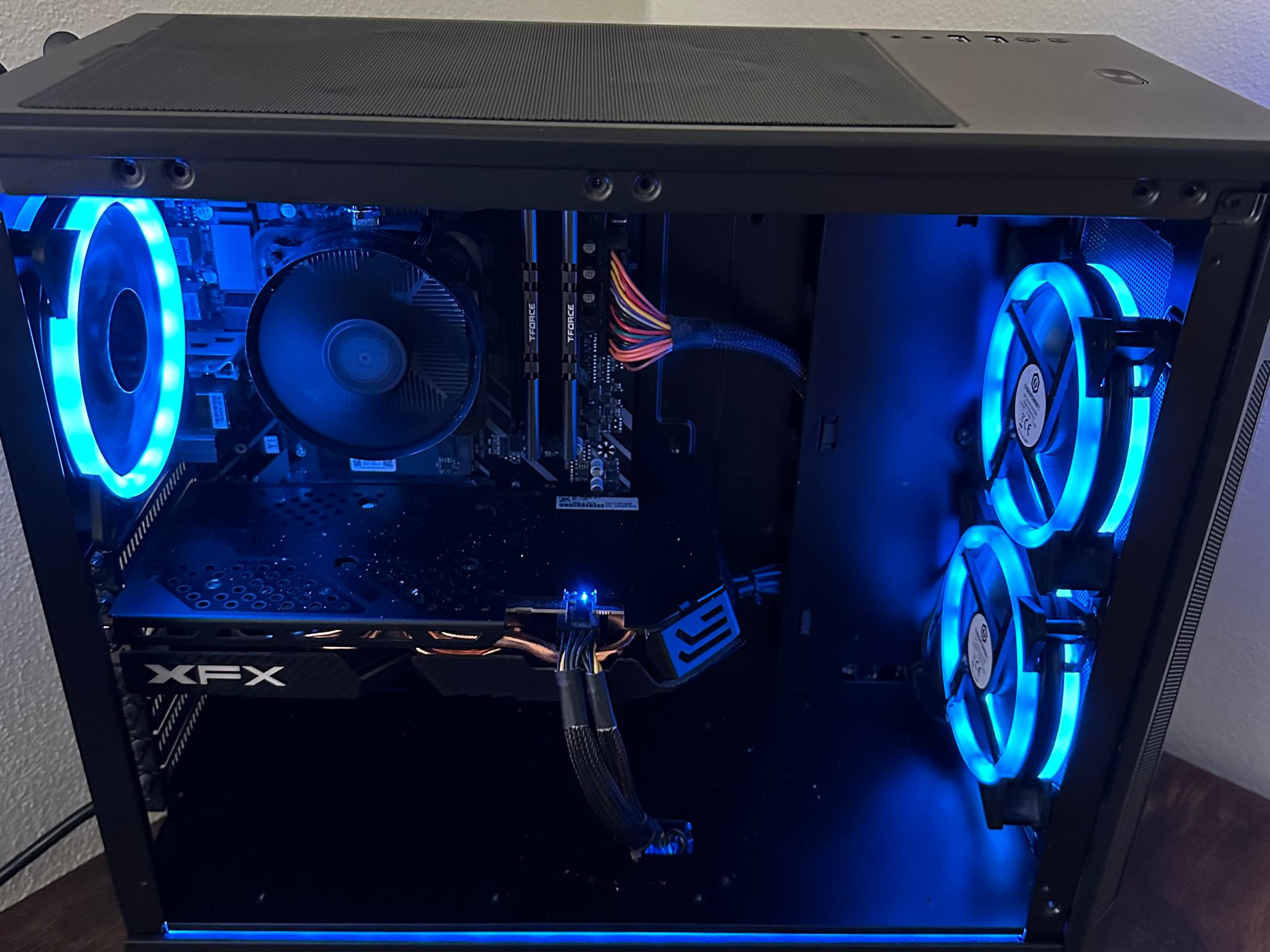 CyberPower Gaming PC Desktop AMD Ryzen 5 3600 CPU & RX 580 GPU- USED GREAT SHAPE OBO