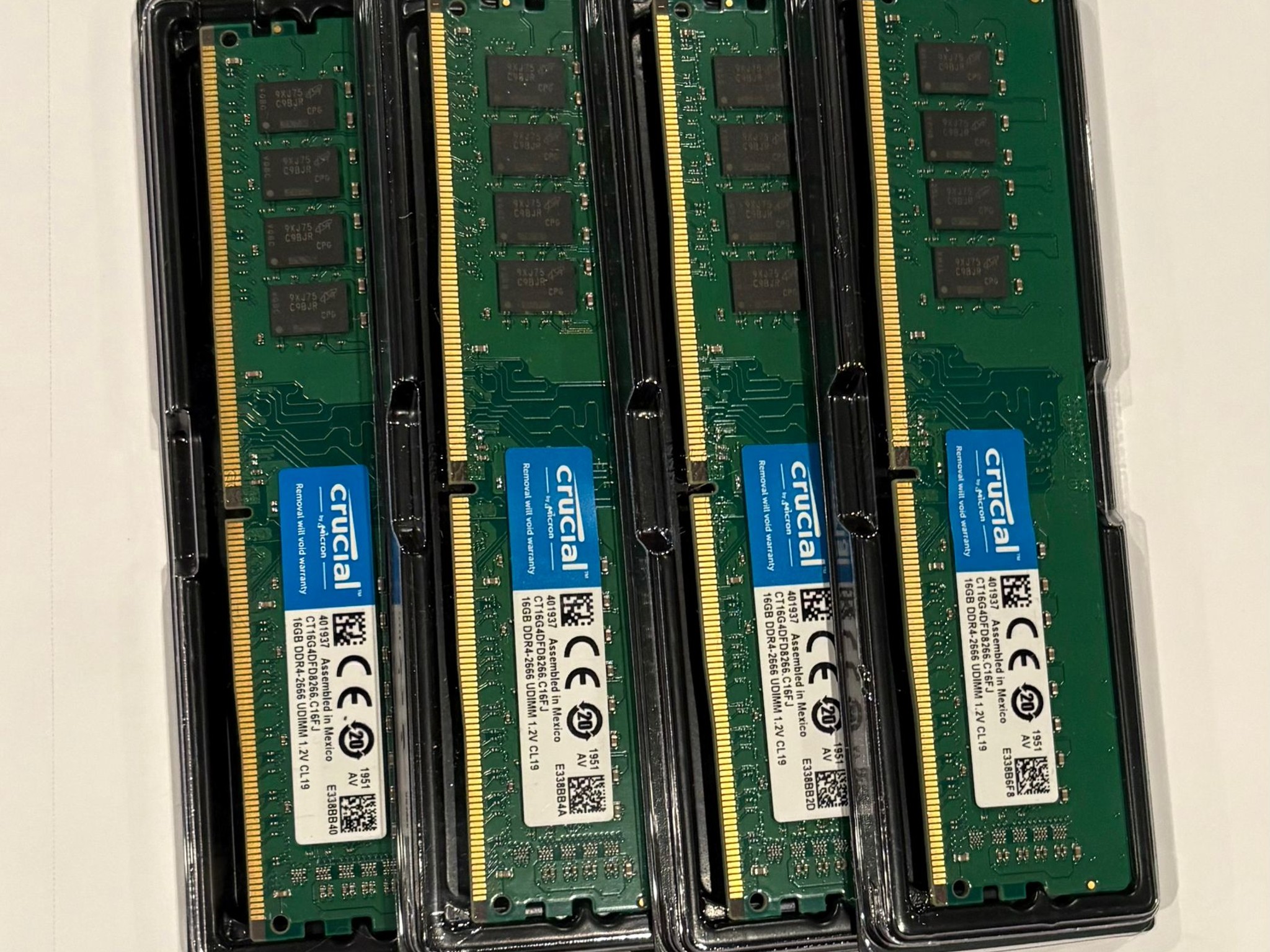 Crucial 64GB Kit (16GBx4) DDR4 2666 MT/s