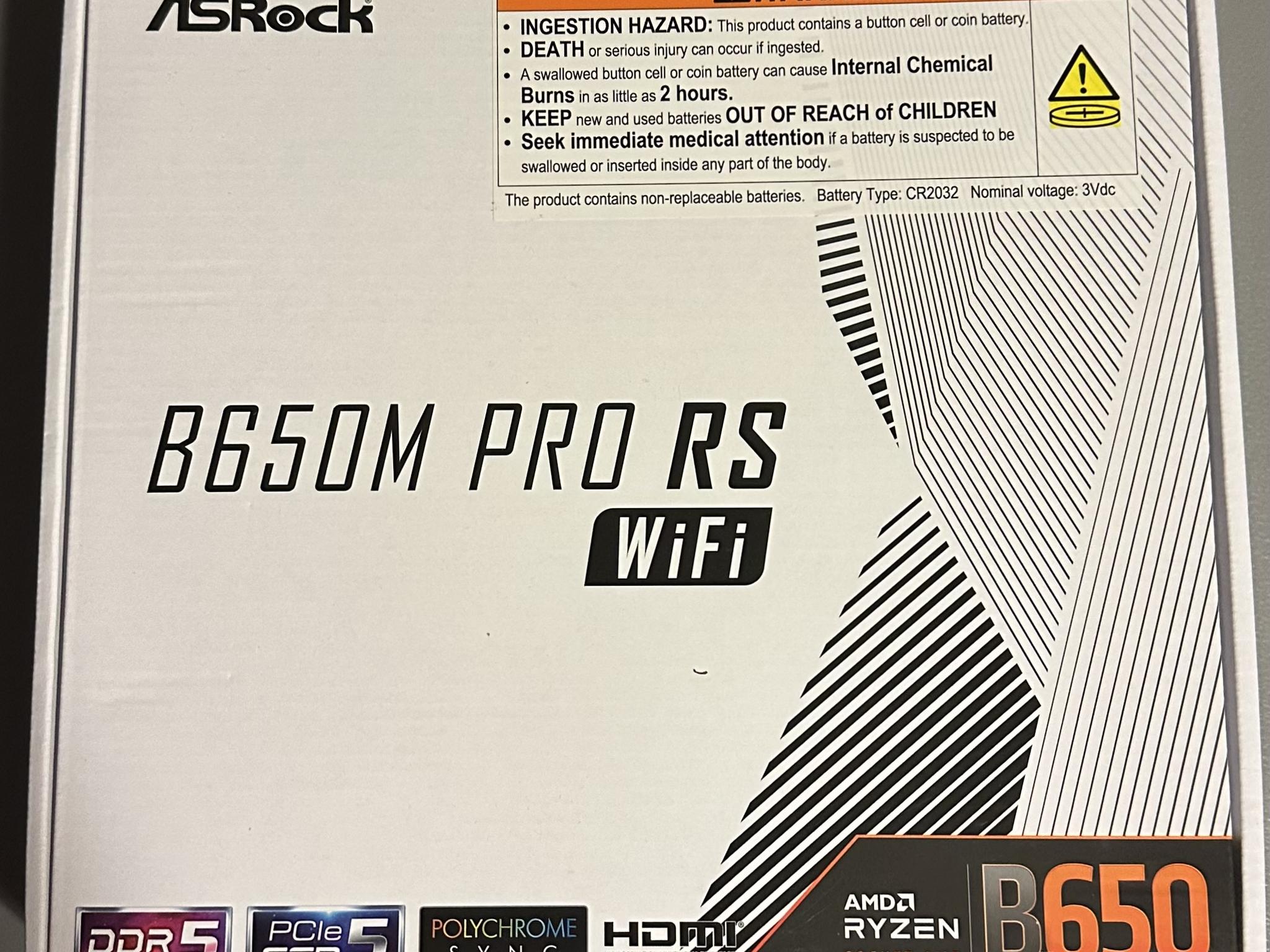B650M Pro RS WiFi Motherboard