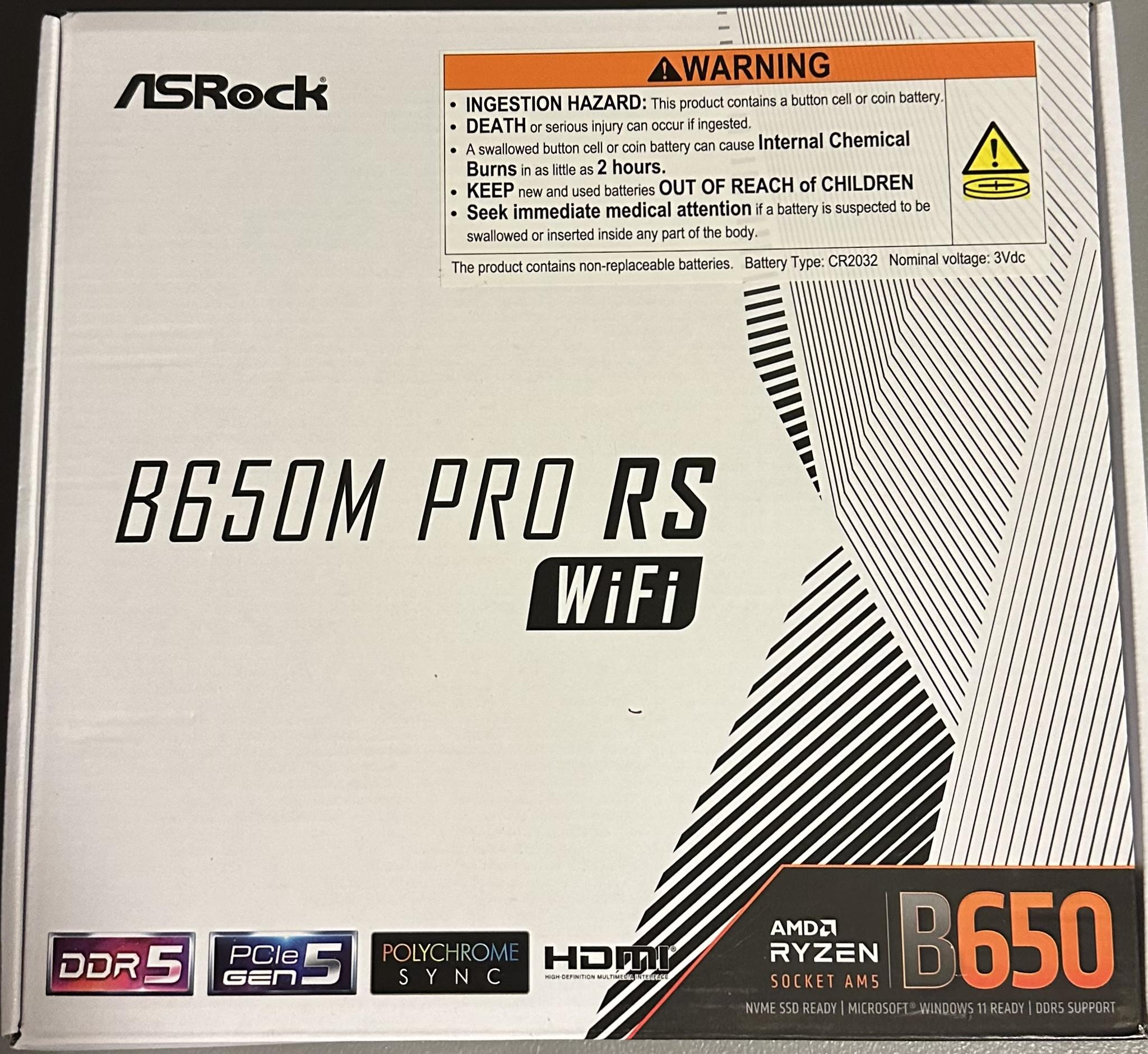 B650M Pro RS WiFi Motherboard